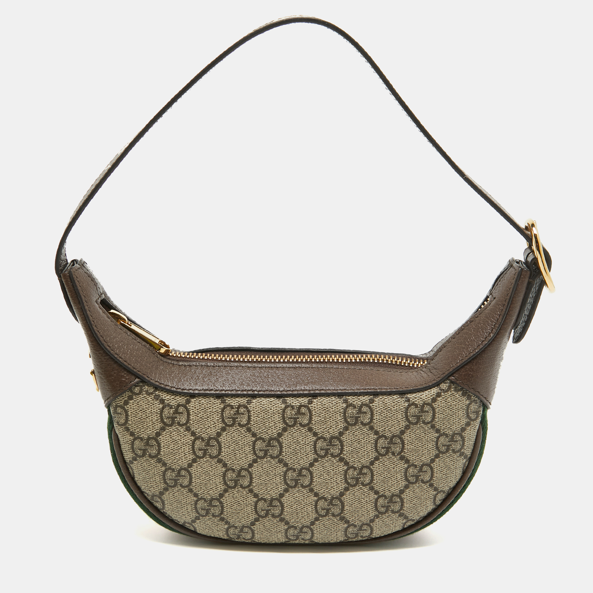 Pre-owned Gucci Beige/brown Gg Supreme Canvas And Leather Mini Ophidia Bag