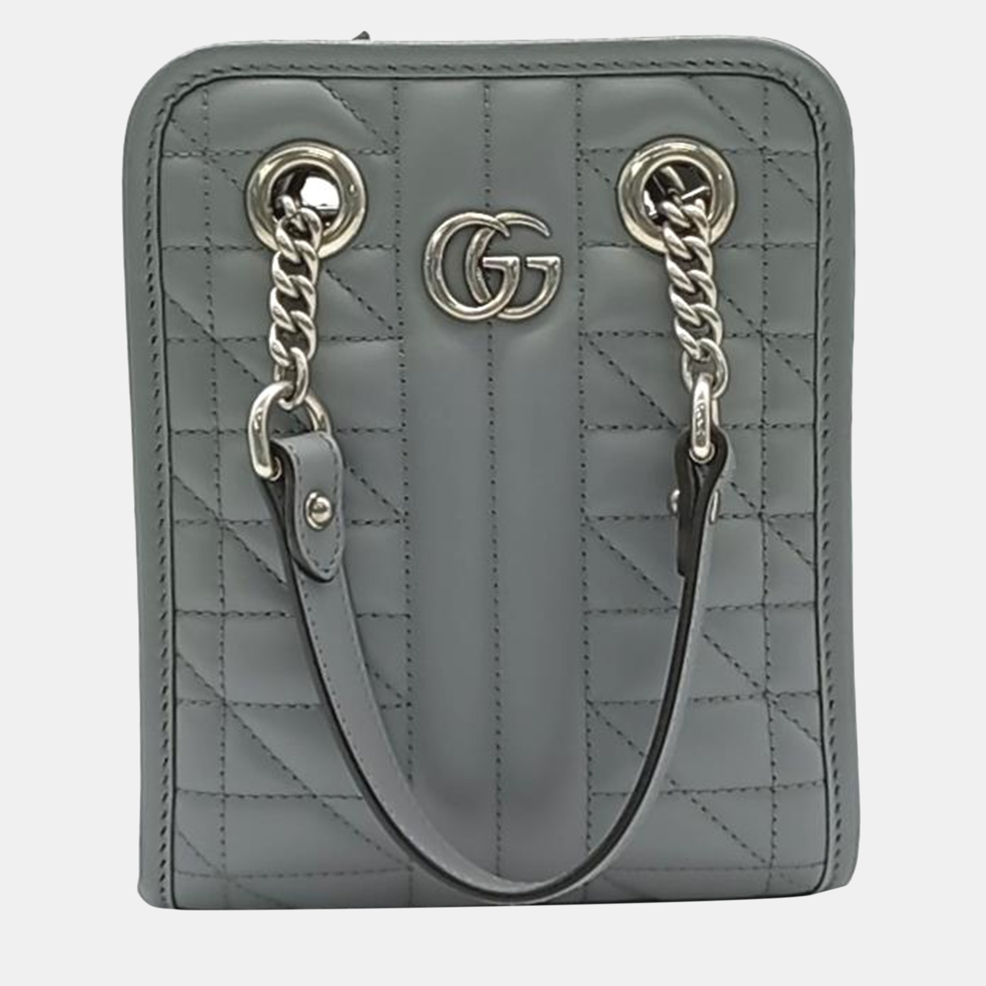 

Gucci GG Marmont Matelassé Mini Bag, Grey