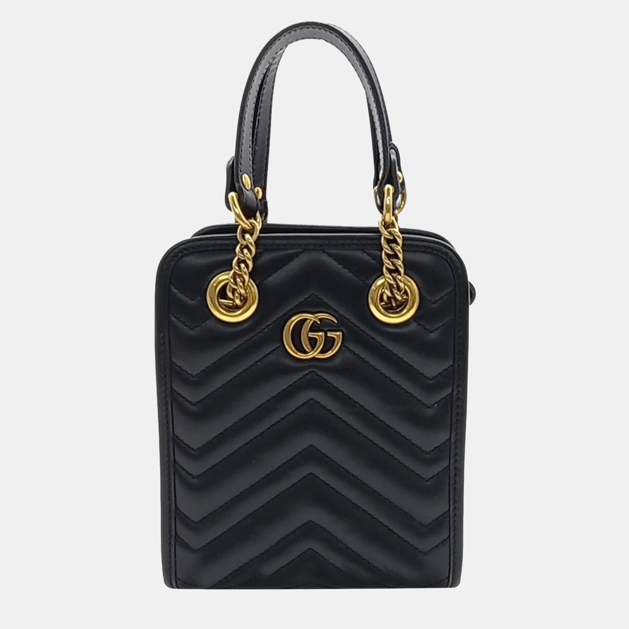 

Gucci GG Marmont MatelassÃ© Mini Bag (696123), Black
