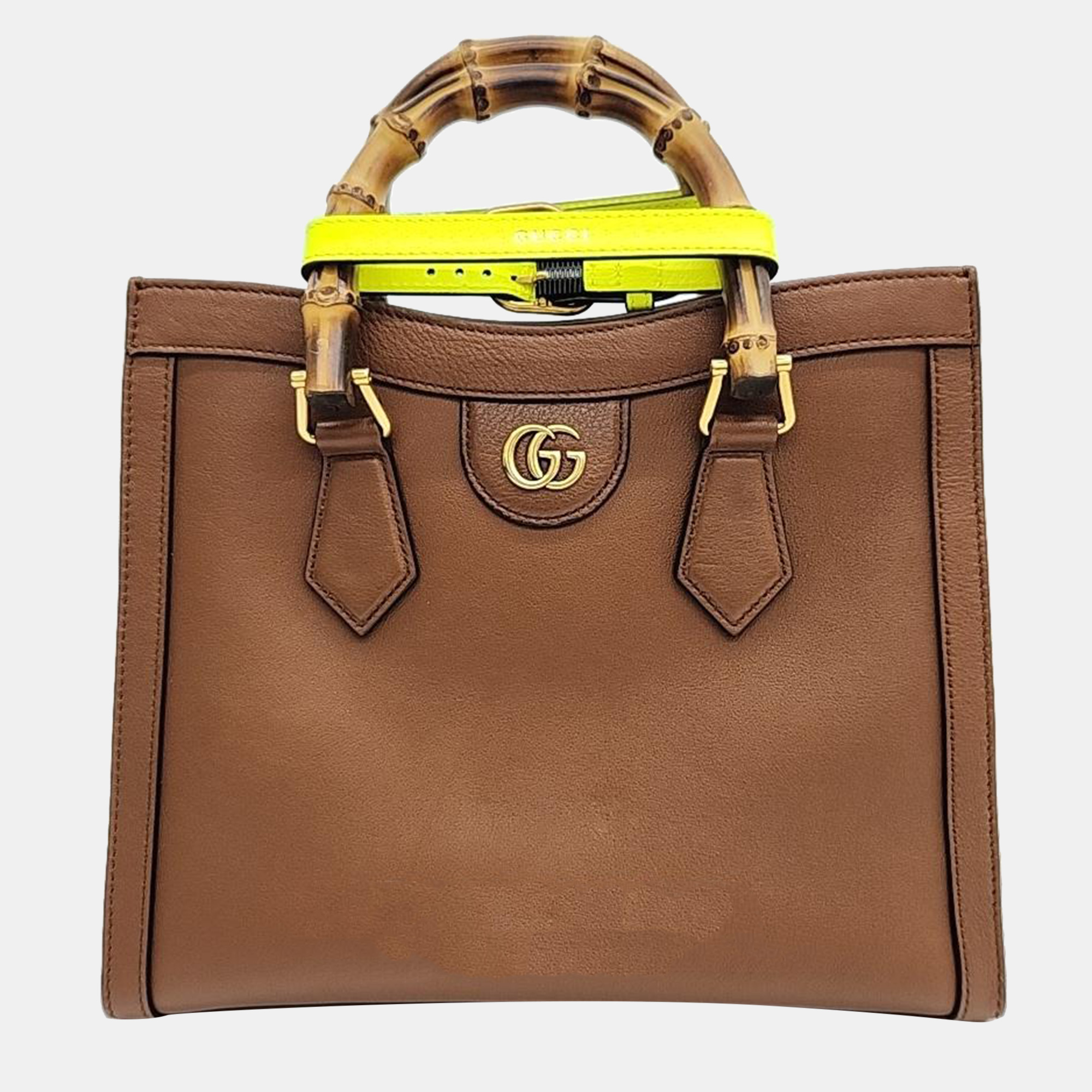 

Gucci Diana Bamboo Tote Bag Small (660195), Brown