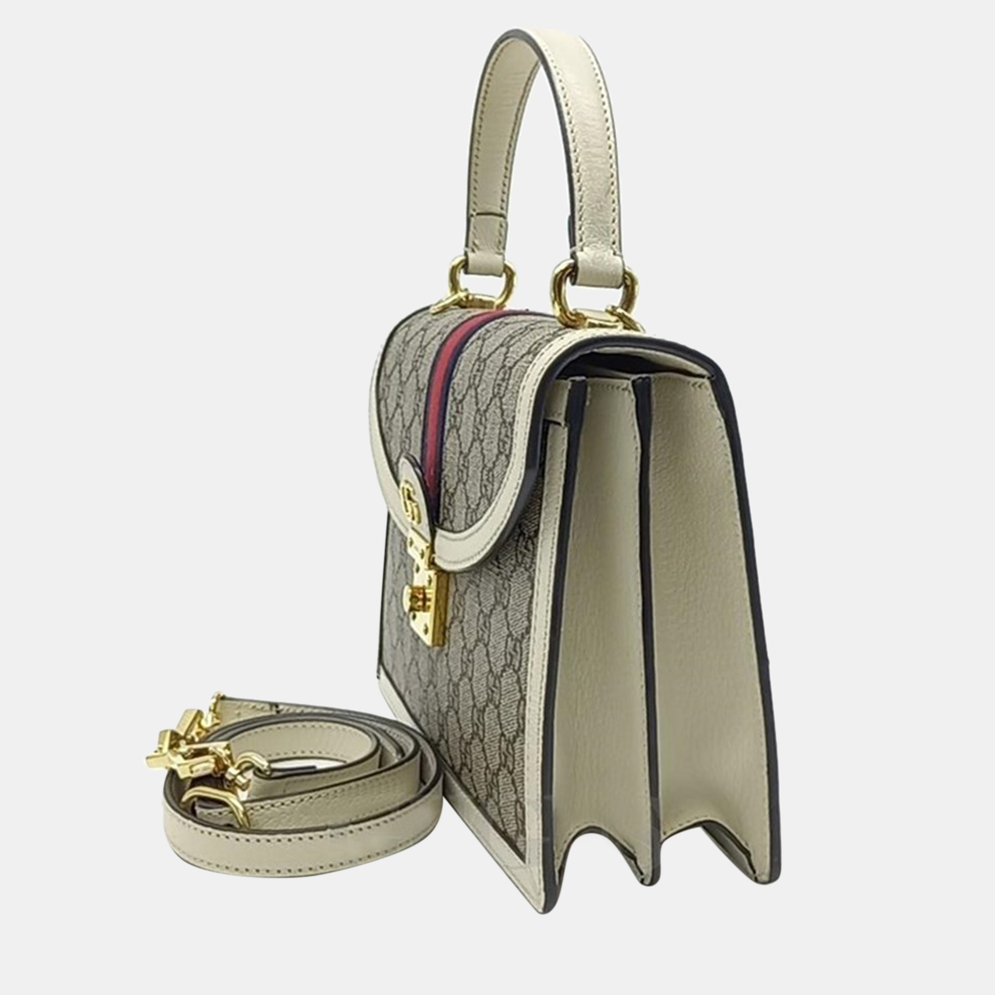 

Gucci Ophidia Top Handle Bag (651055), Beige