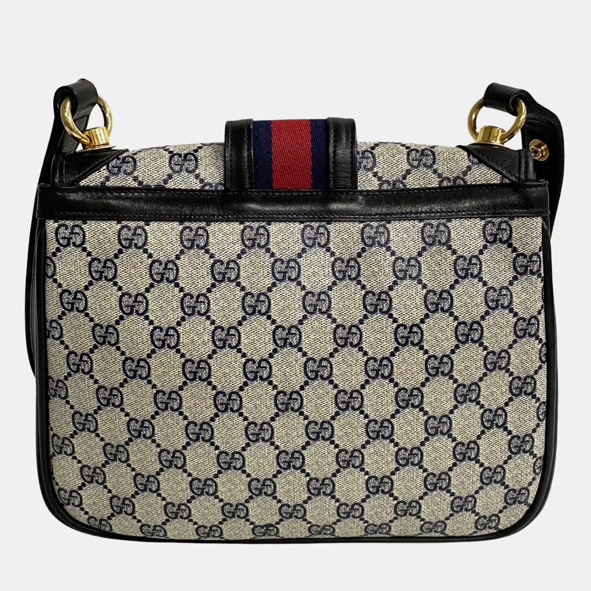 

Gucci Black Canvas GG Supreme Web Shoulder Bag