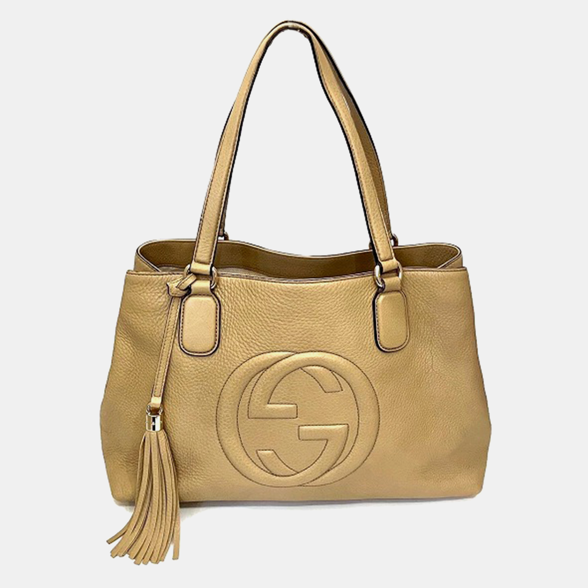 

Gucci Brown Leather Soho Working Tote Bag