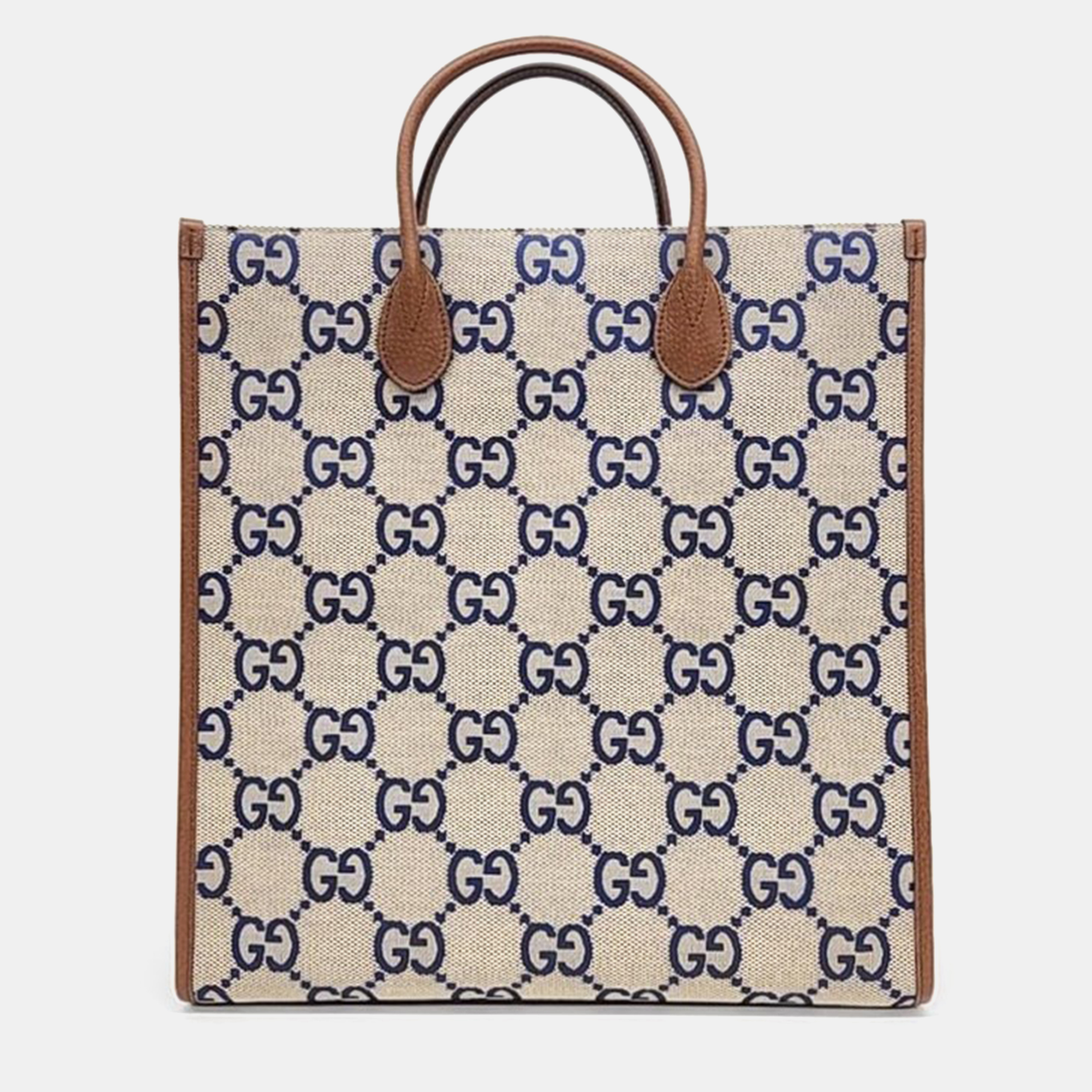 

Gucci Interlocking G Medium Tote and Shoulder Bag (674155), Beige
