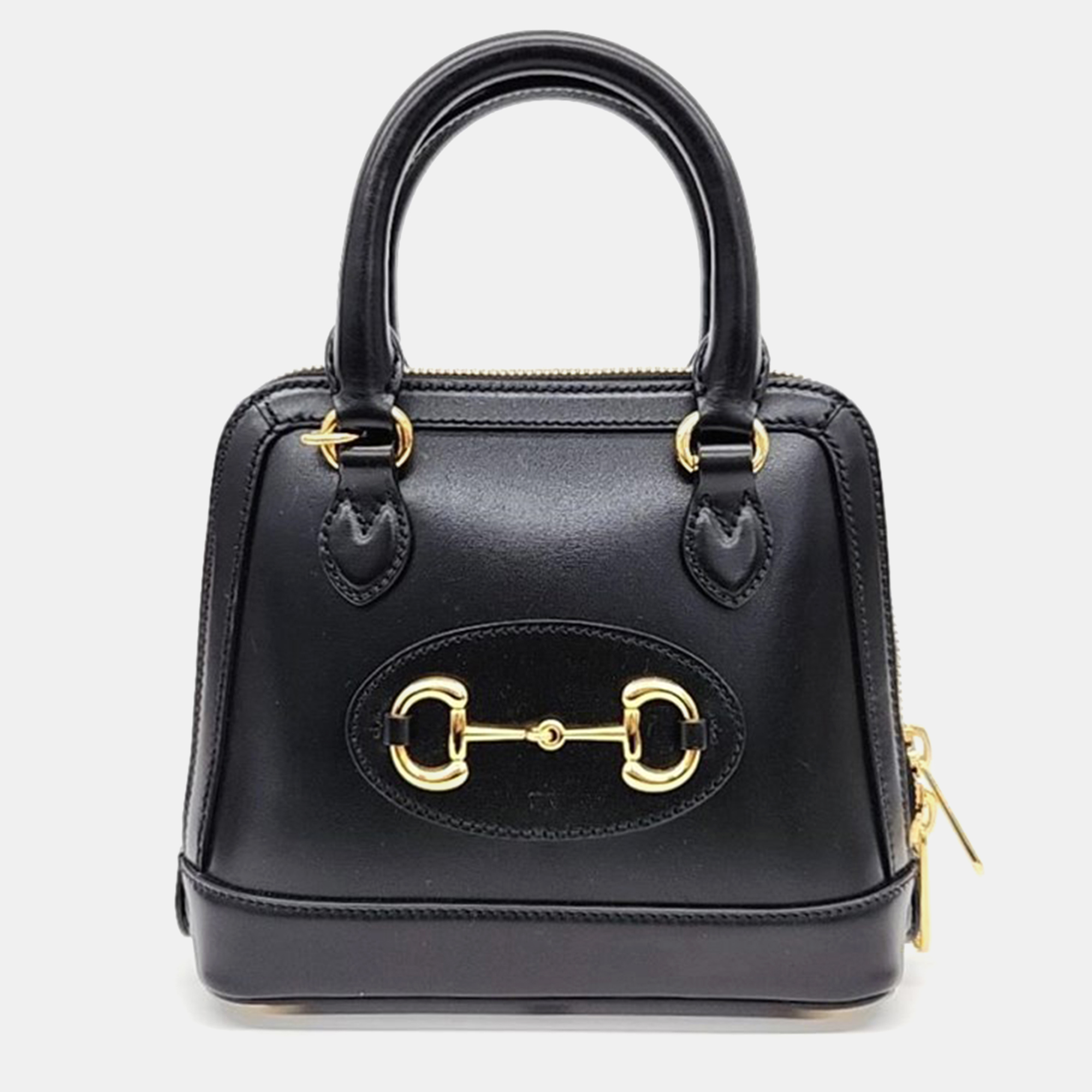 

Gucci Horsebit 1955 Mini Top Handle Bag (640716), Black