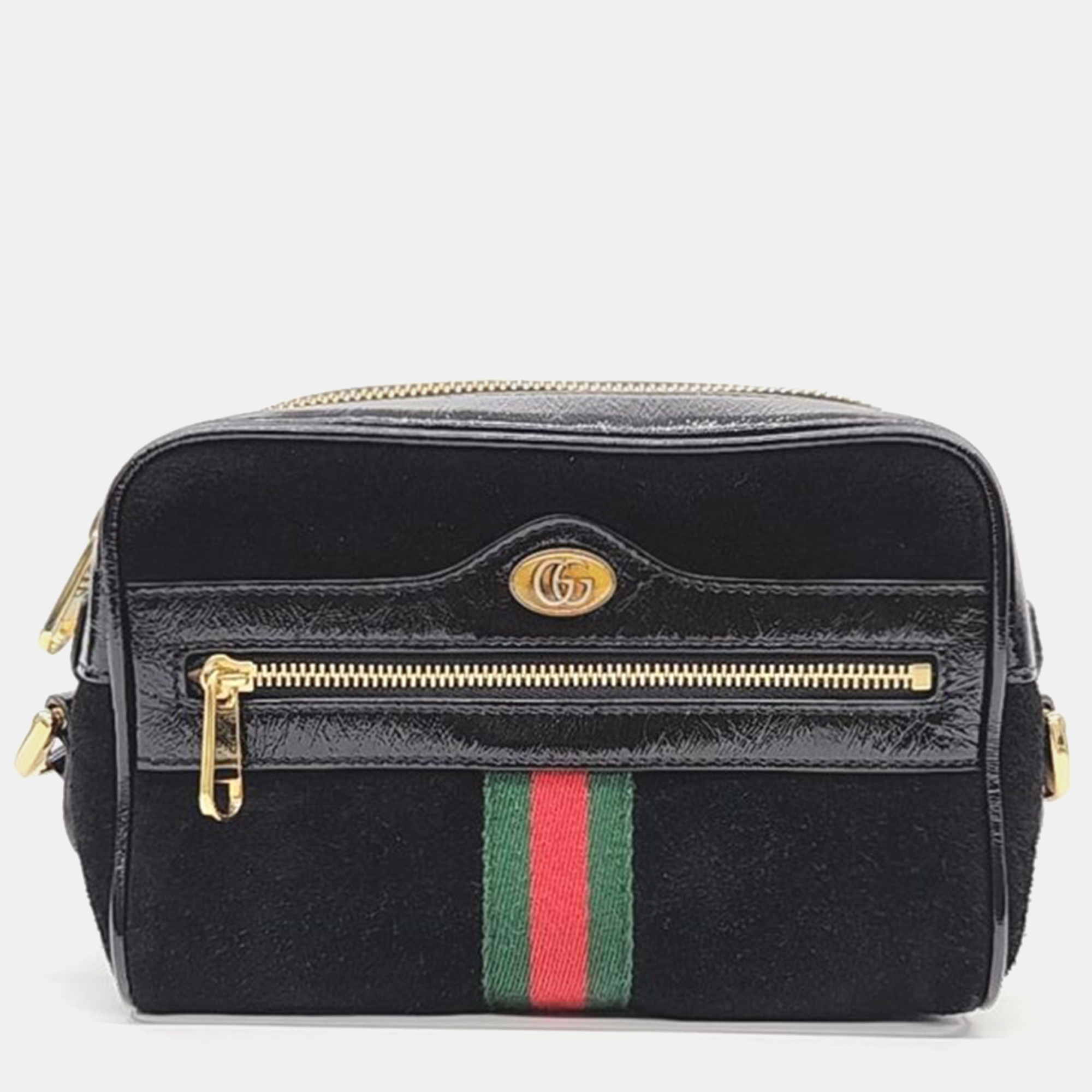 Pre-owned Gucci Ophidia Crossbody Bag (517350) In Black