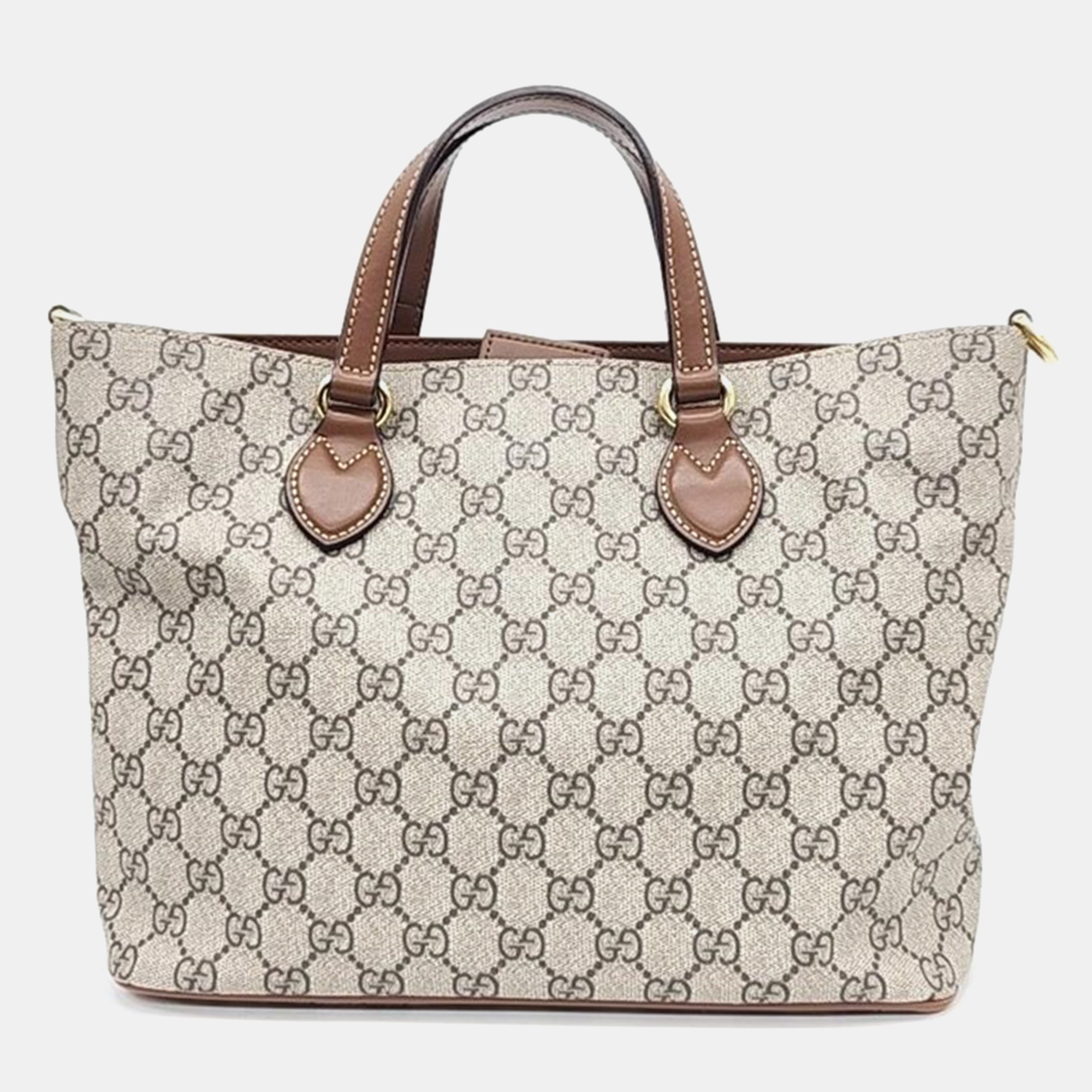 

Gucci Supreme Tote/Shoulder Bag (473887), Beige