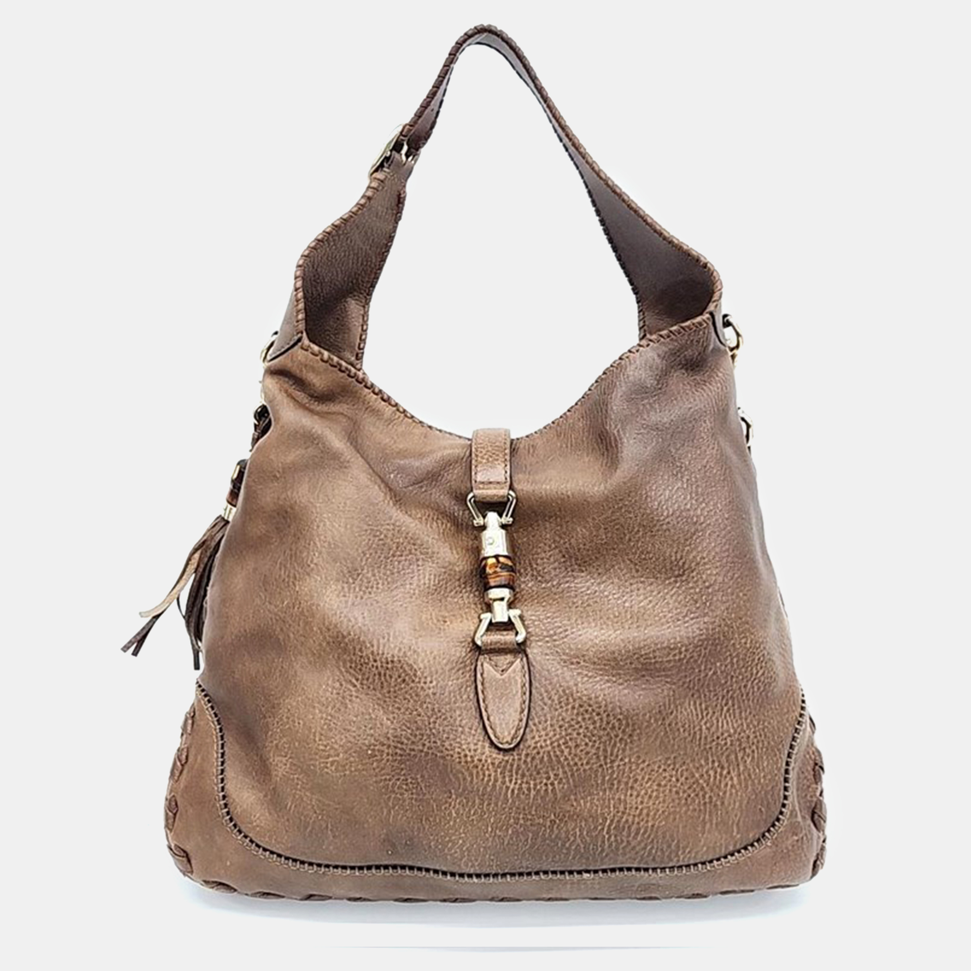 Pre-owned Gucci New Jackie Bag (218491) In Brown