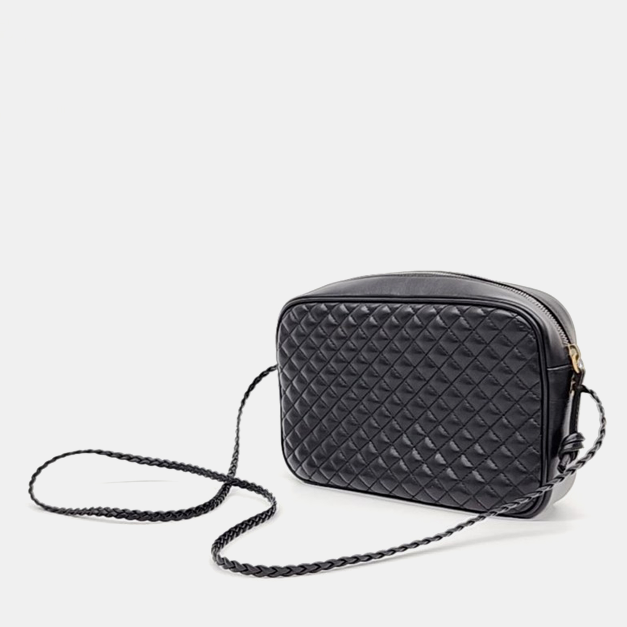 

Gucci Quilted Web Crossbody Bag (541051), Black