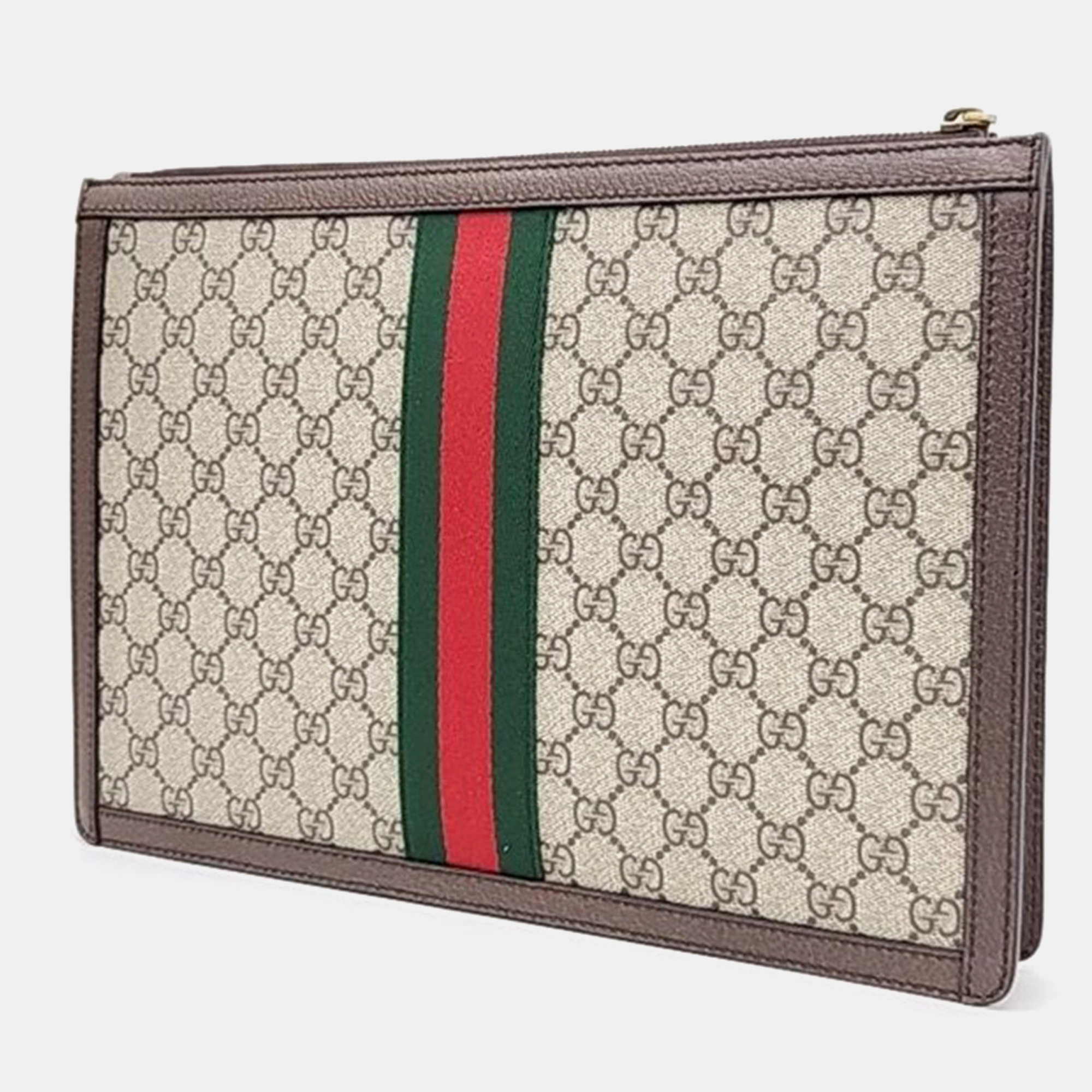 

Gucci Supreme Portfolio Clutch (523359) Bag, Beige