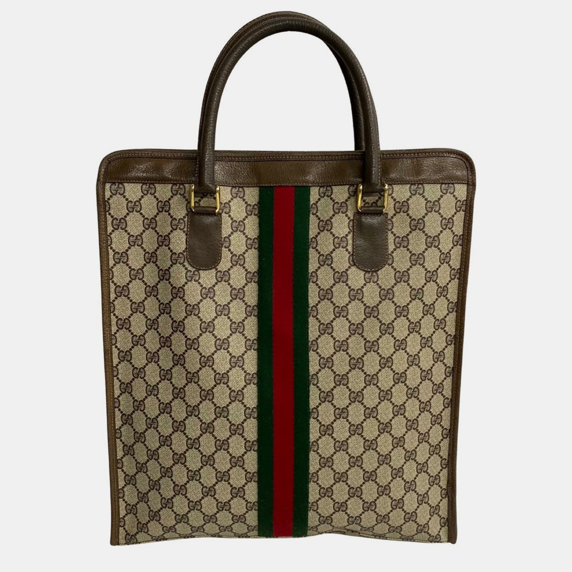 

Gucci Brown Canvas GG Supreme Tote Bag, Beige