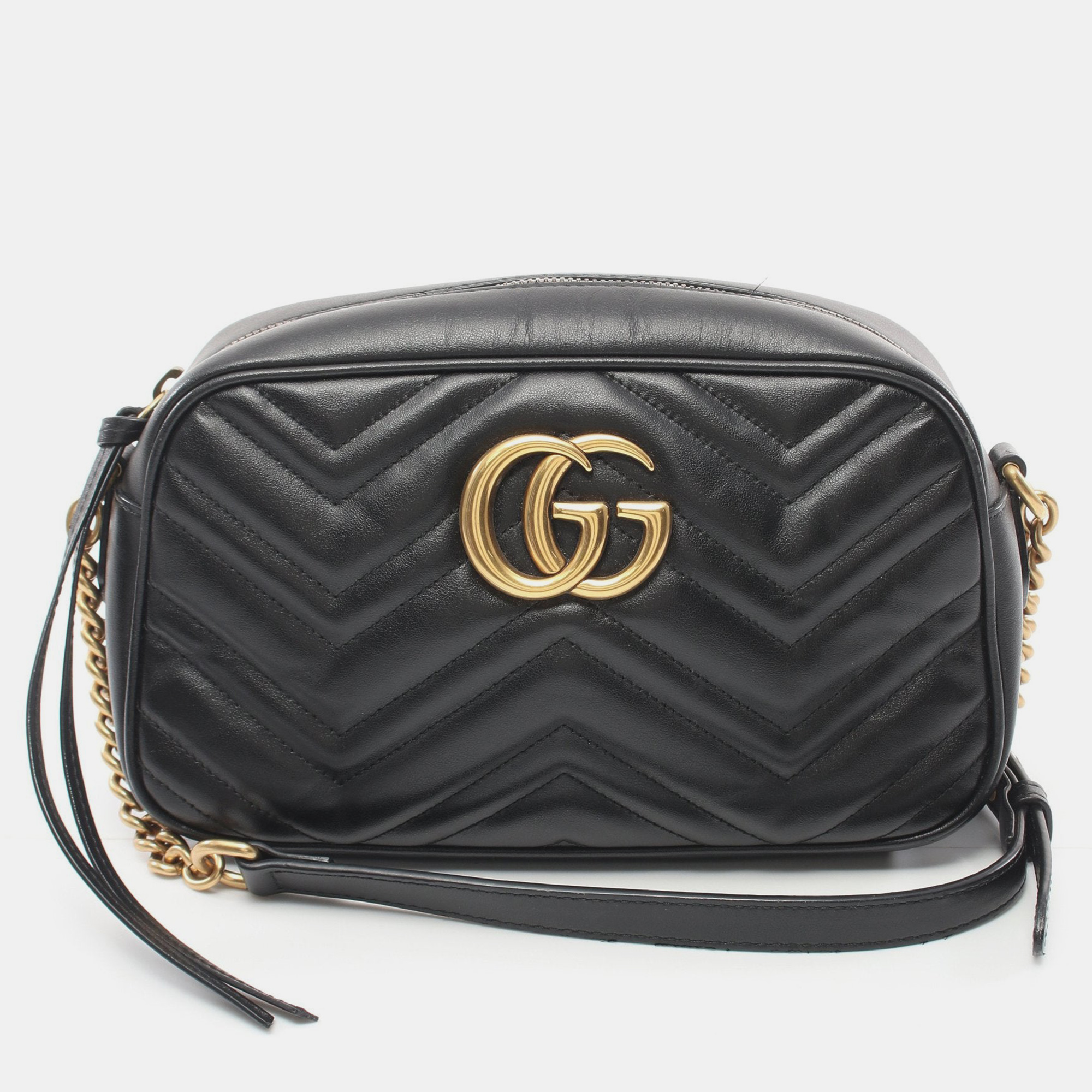 

Gucci GG Marmont Chain shoulder bag Leather Black