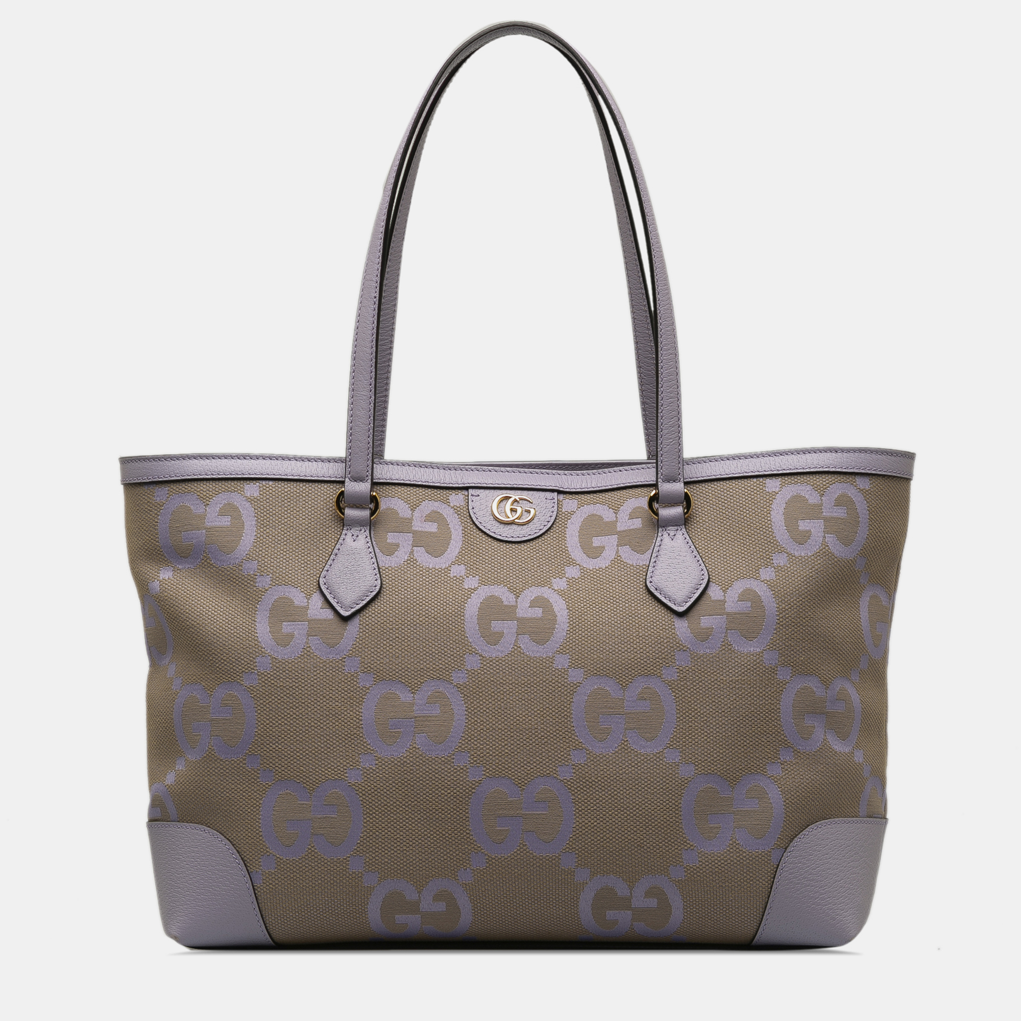 Pre-owned Gucci Medium Jumbo Gg Ophidia Tote In Brown
