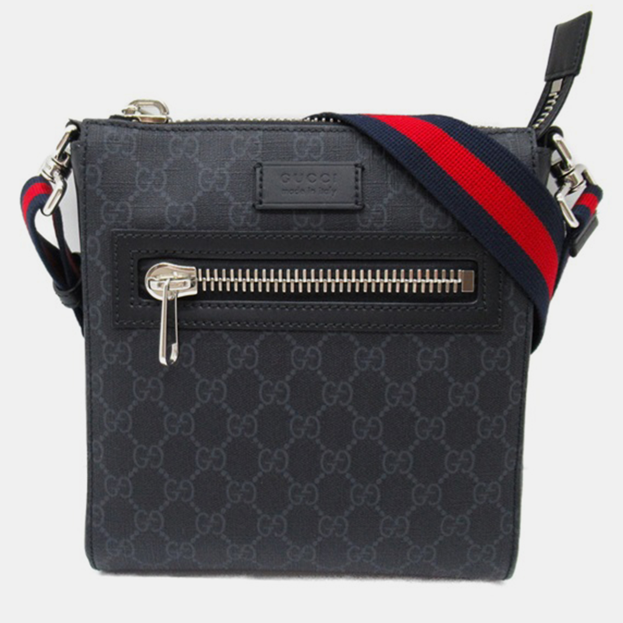 

Gucci Black Canvas GG Supreme Messenger Bag