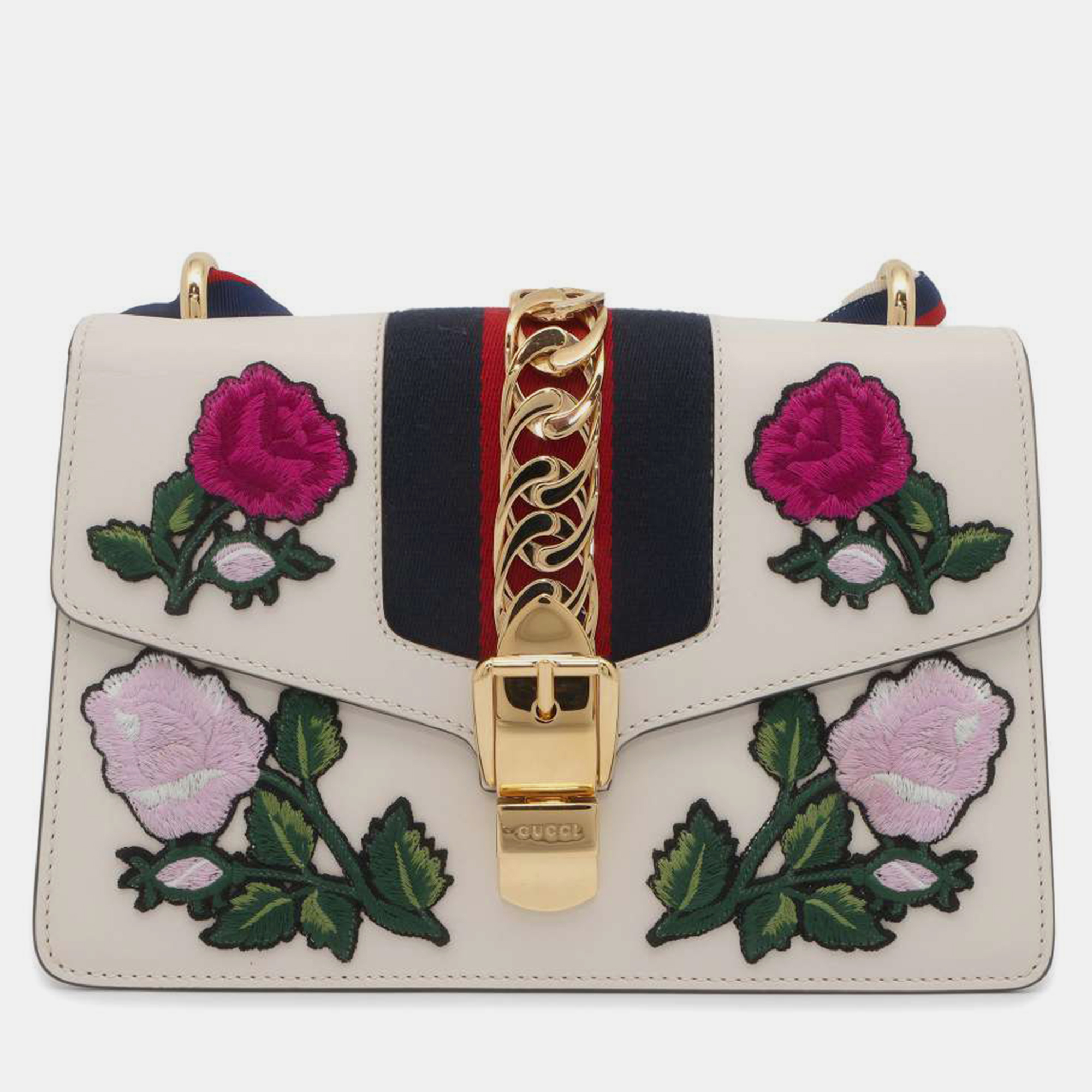 

Gucci White Sylvie Ribbon Shoulder Bag
