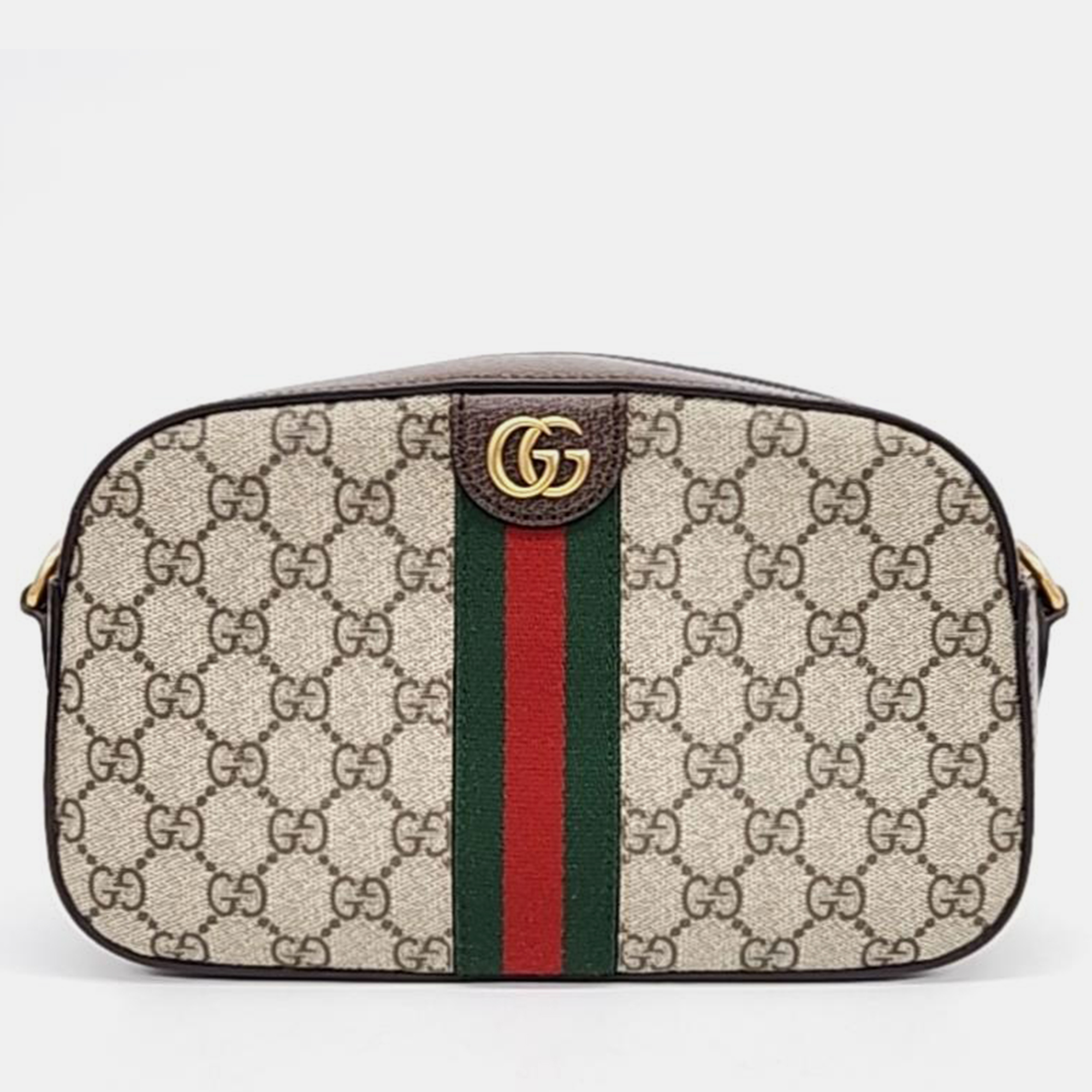 

Gucci Ophidia GG Small Crossbody Bag (752591), Beige