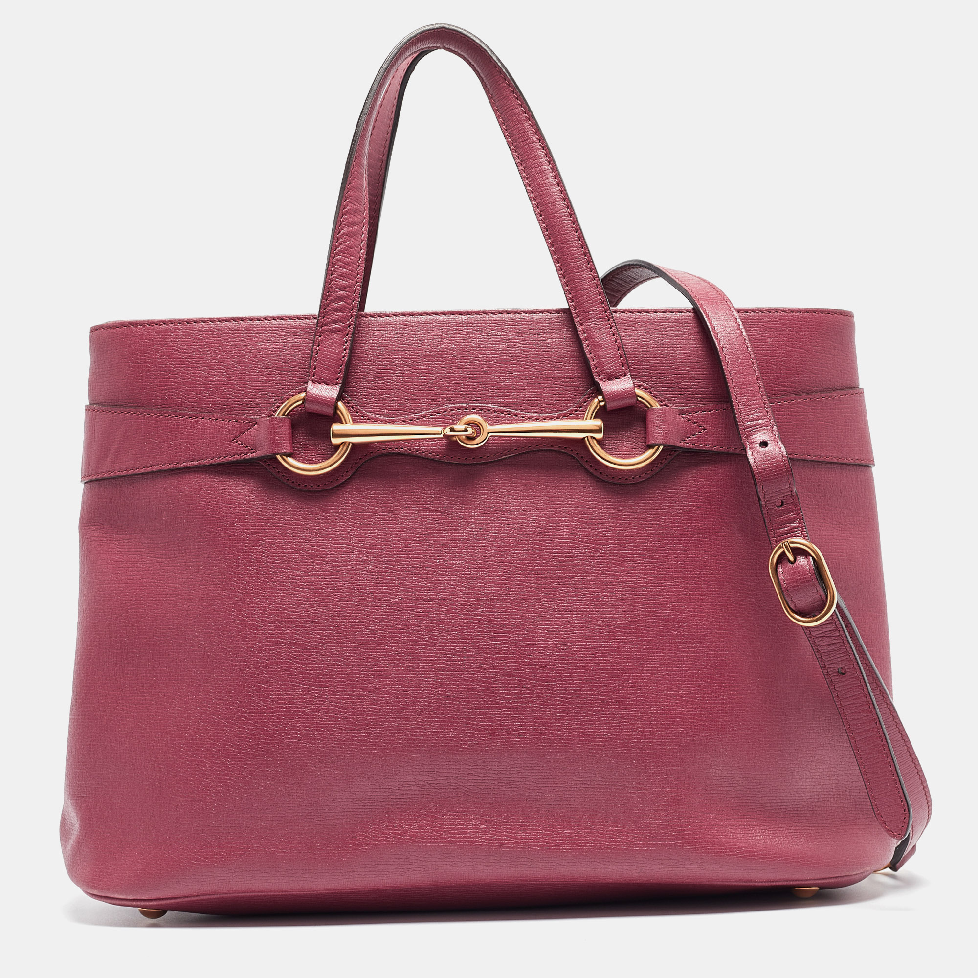 

Gucci Rosewood Pink Leather  Bright Bit Tote