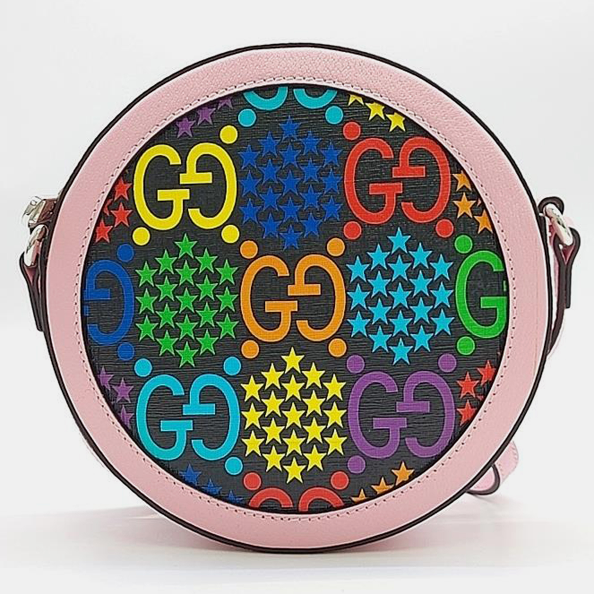 

Gucci Psychedelic Round Shoulder Bag (603938)), Multicolor