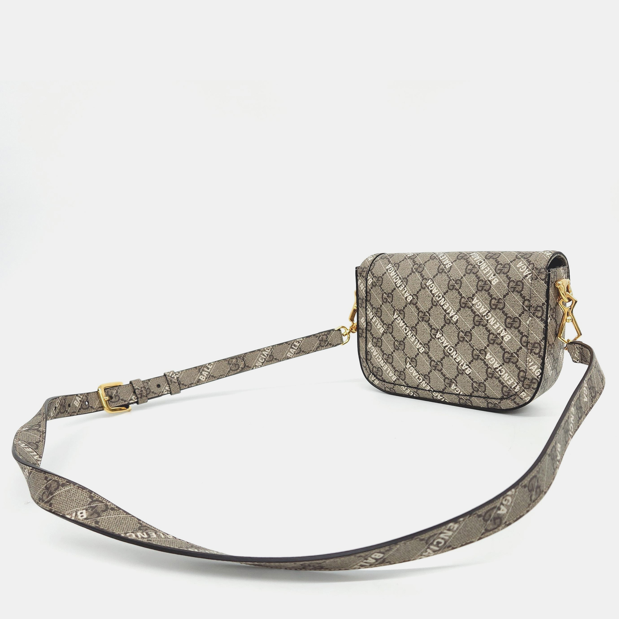 Gucci x Balenciaga Horsebit 1955 Mini Crossbody Bag (658574) 