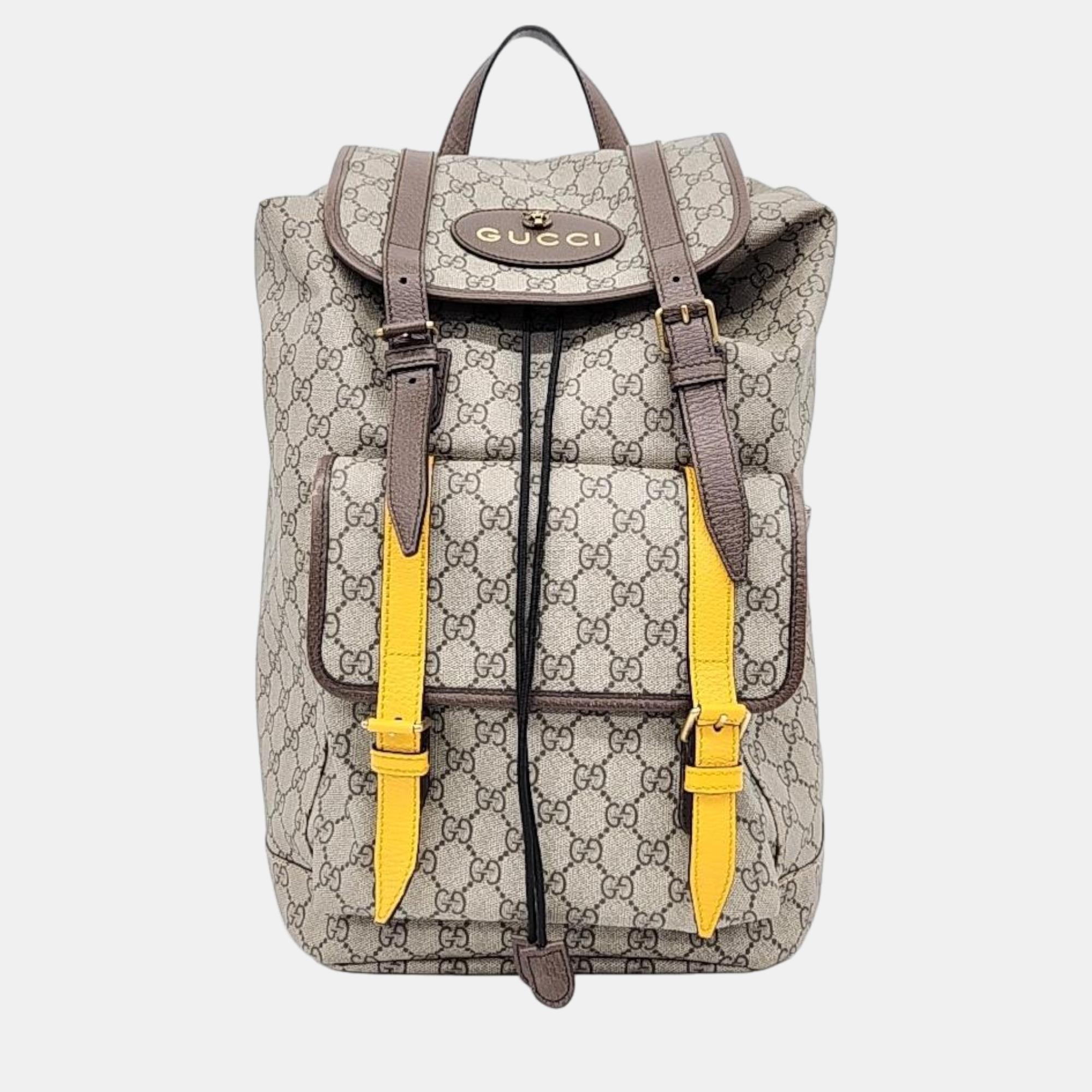 

Gucci GG Canvas Vintage Soft Supreme Backpack, Beige