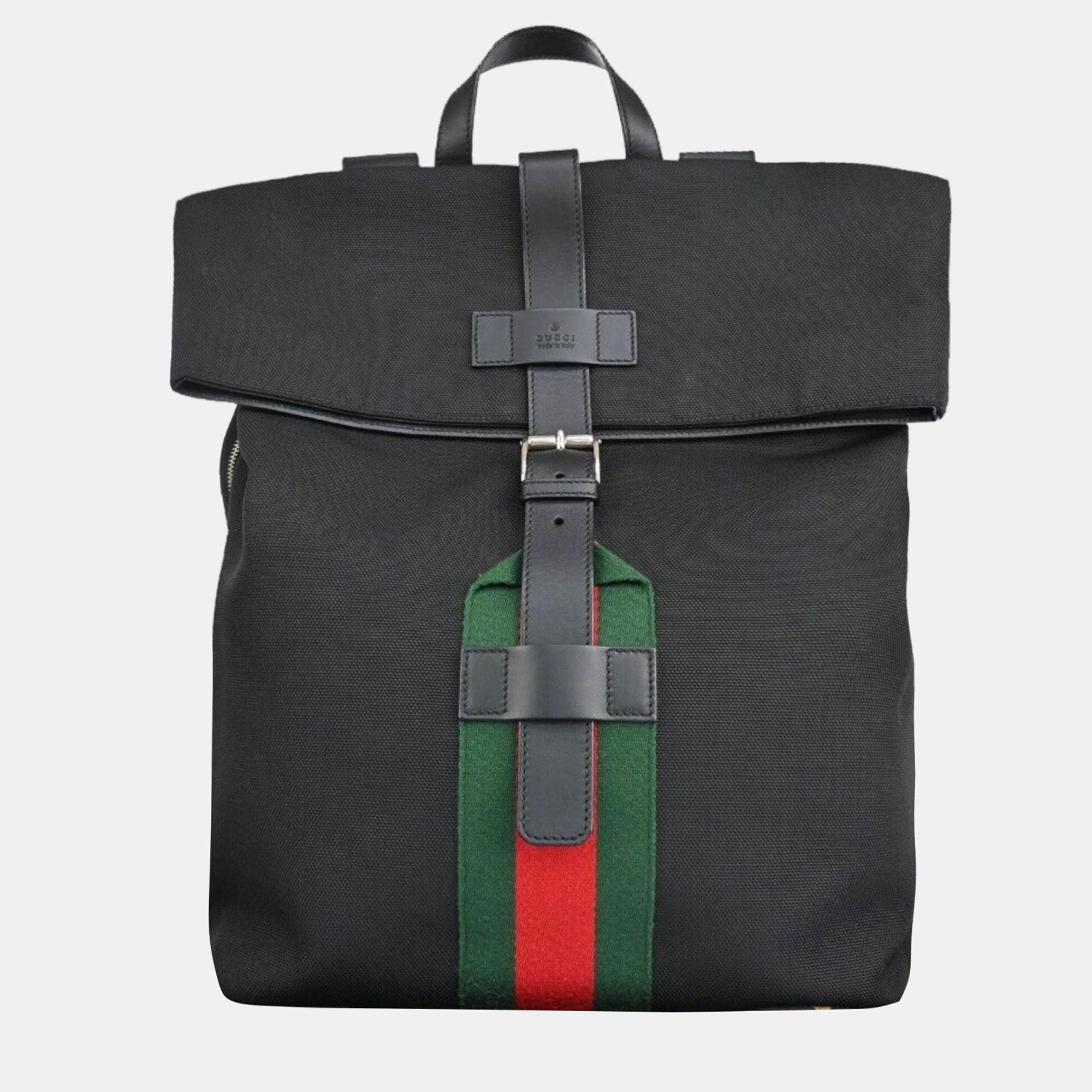

Gucci Black Canvas Backpack
