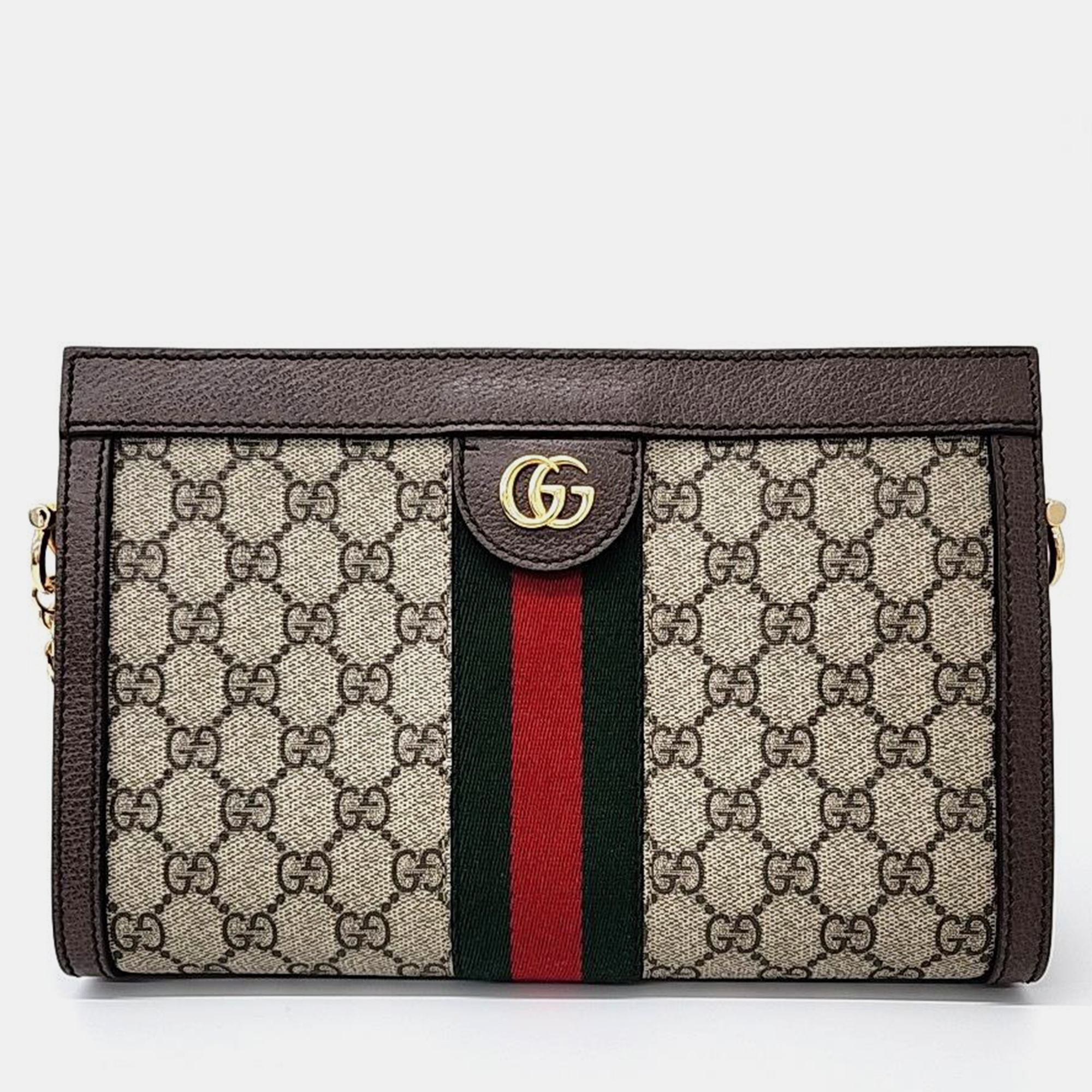 Gucci Beige GG Supreme Canvas Ophidia Shoulder Bag