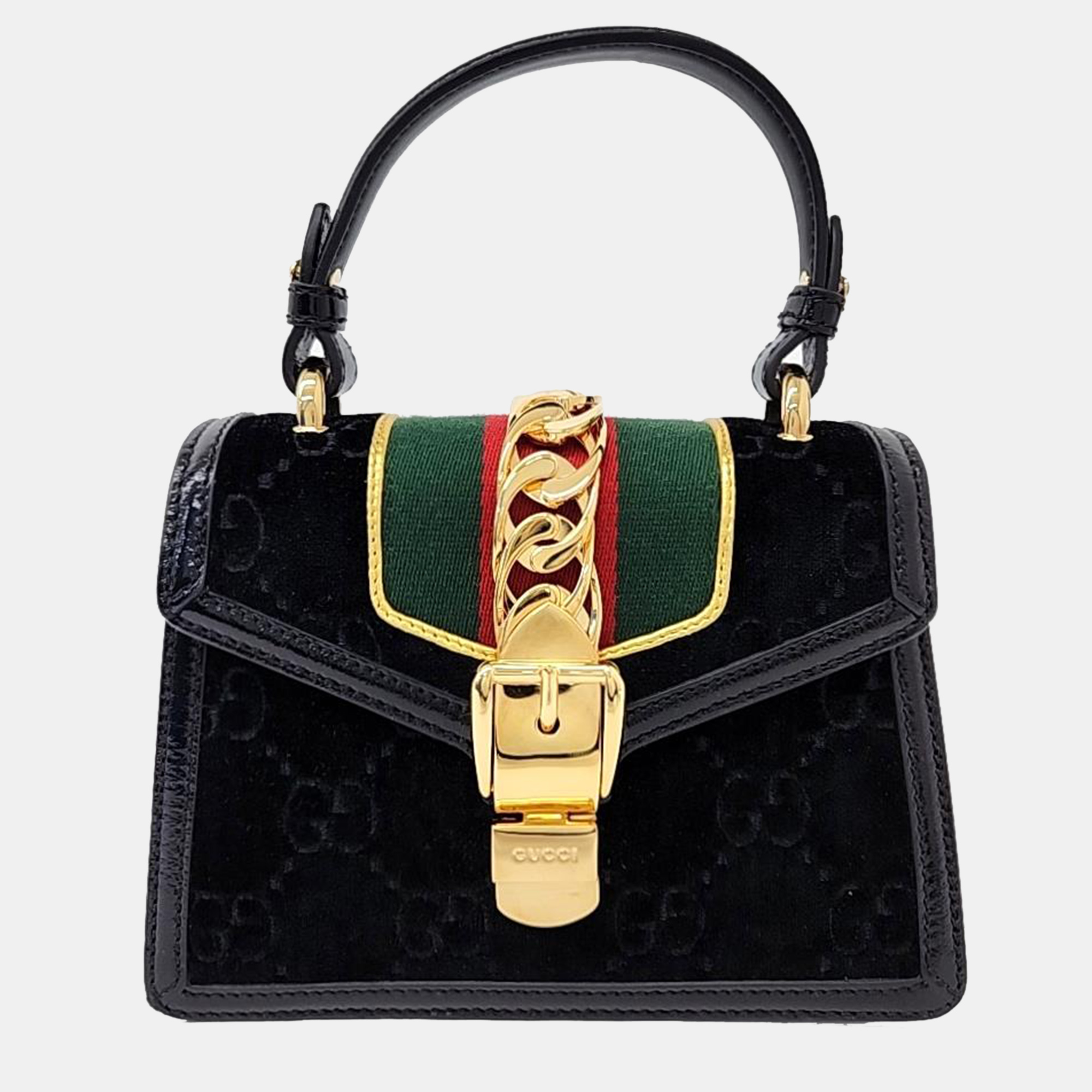 

Gucci Sylvie Mini Tote and Crossbody Bag (470270), Black