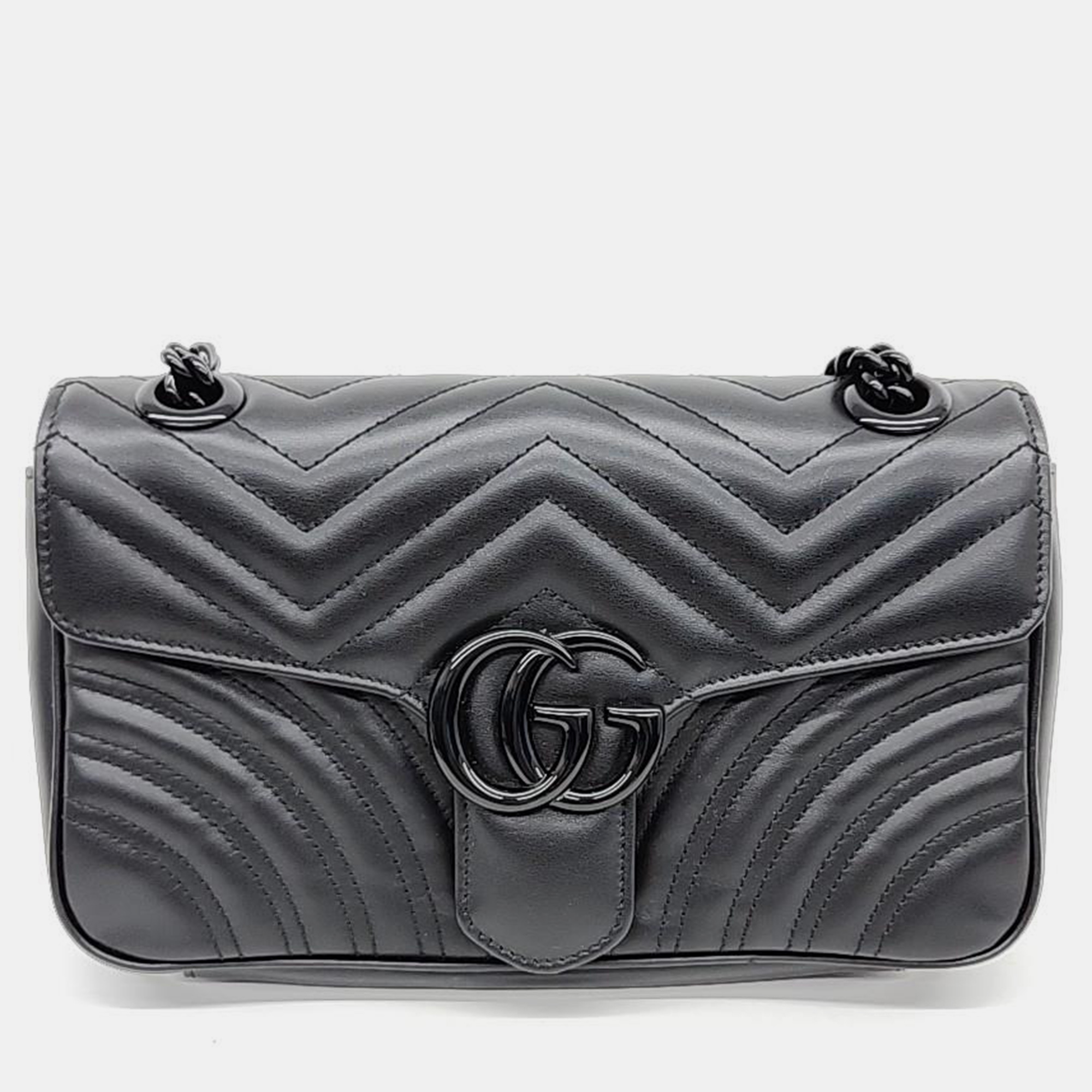 

Gucci Marmont Matelasse Shoulder Bag (443497), Grey