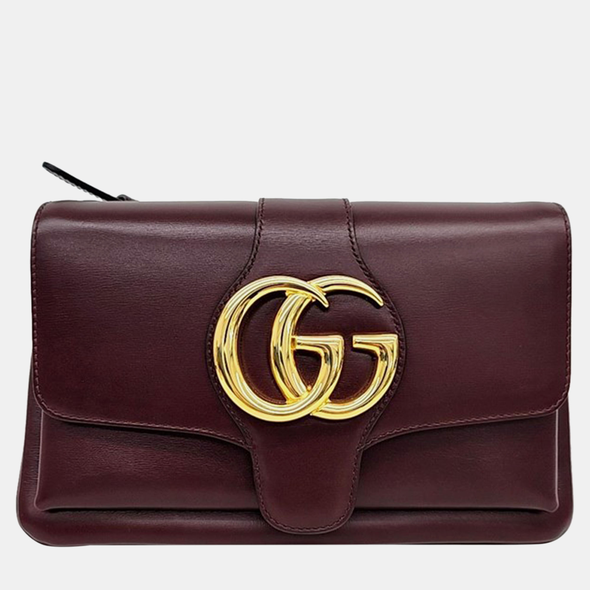 

Gucci Burgundy Leather Arli Small Shoulder Bag