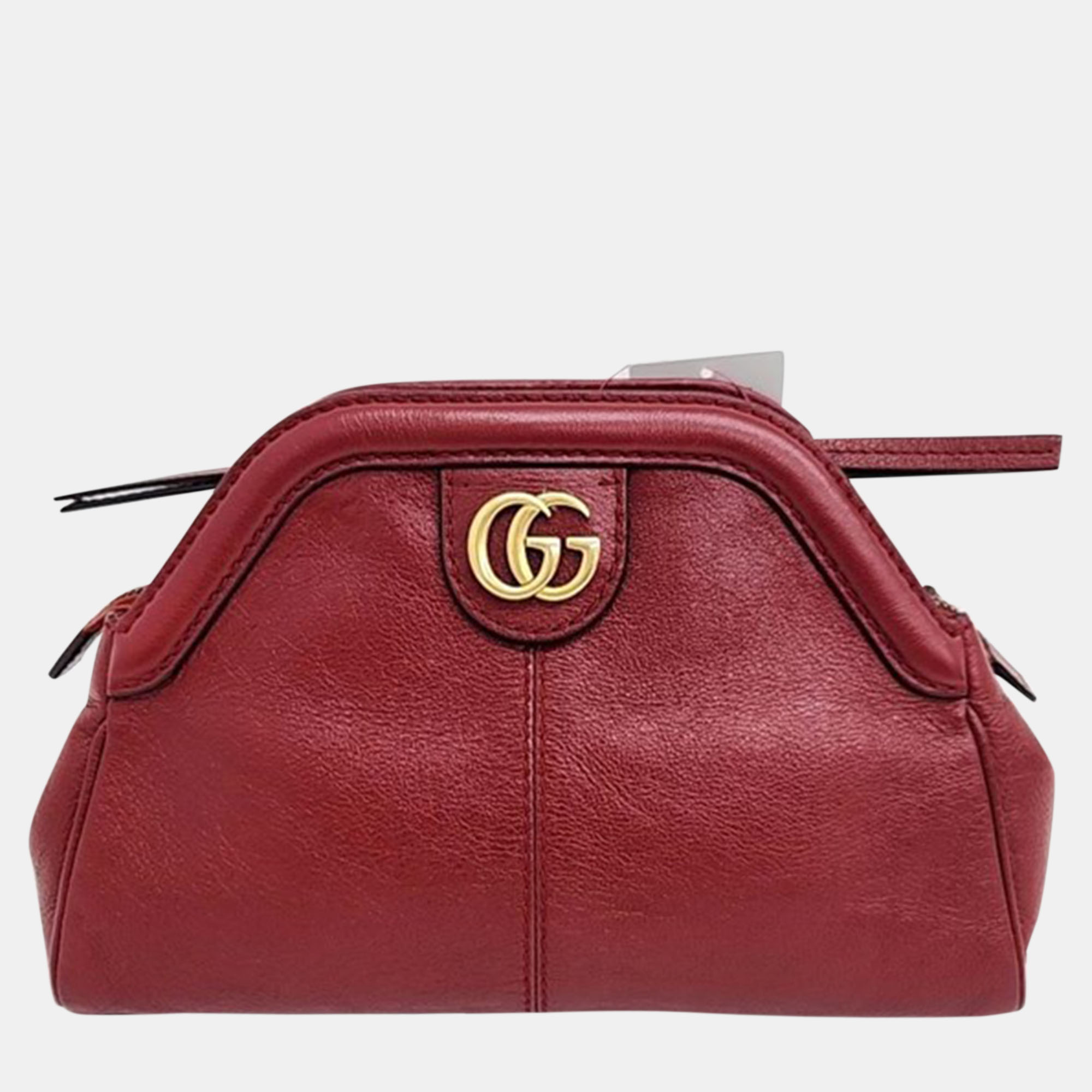 Pre-owned Gucci Rebel Small Shoulder Bag In Red