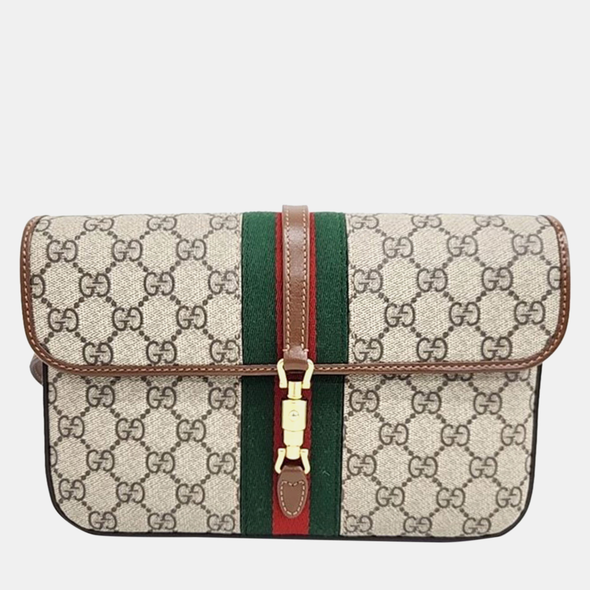 

Gucci Beige GG Canvas and Leather Jackie 1961 Belt Bag