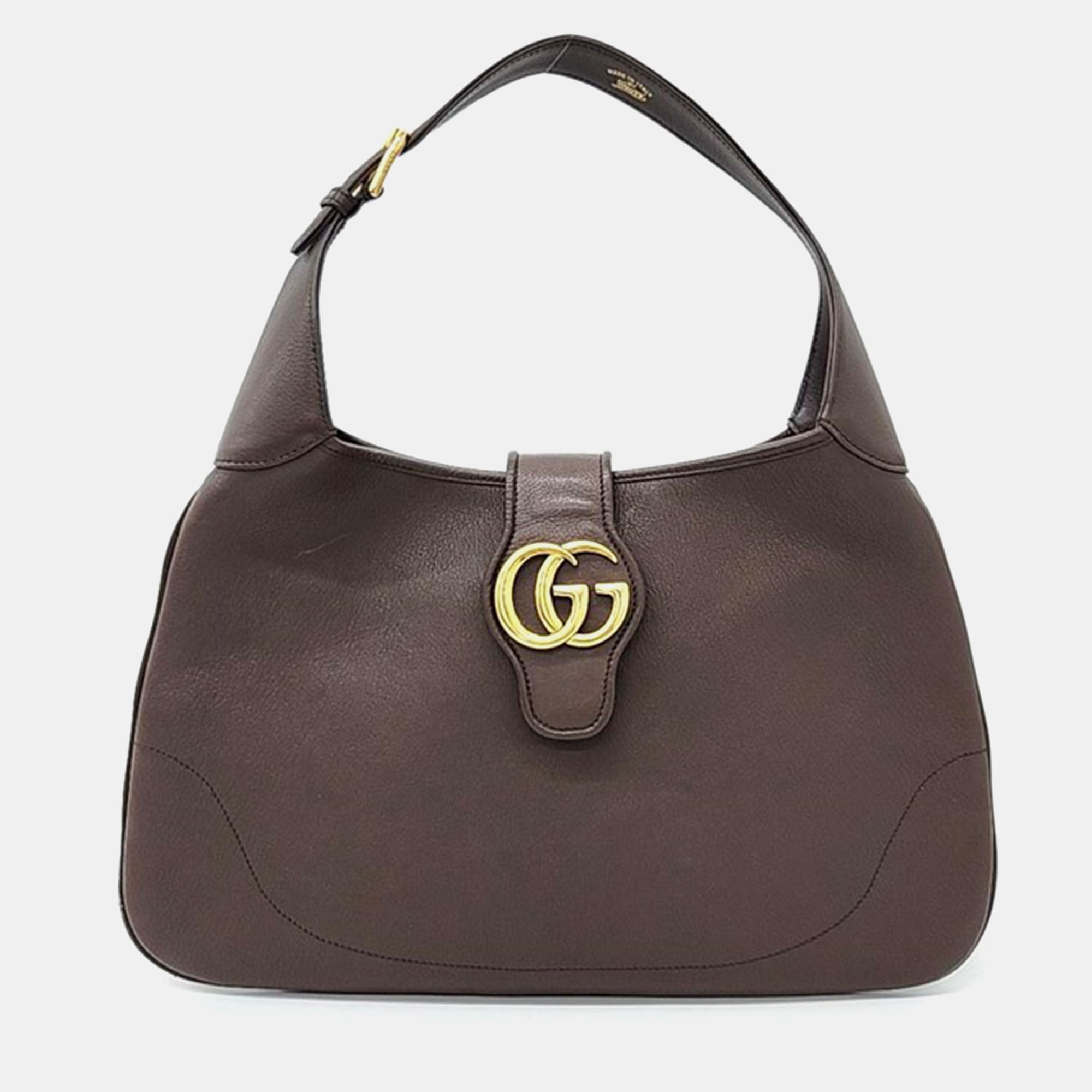 

Gucci Brown Leather Aphrodite Medium Shoulder Bag