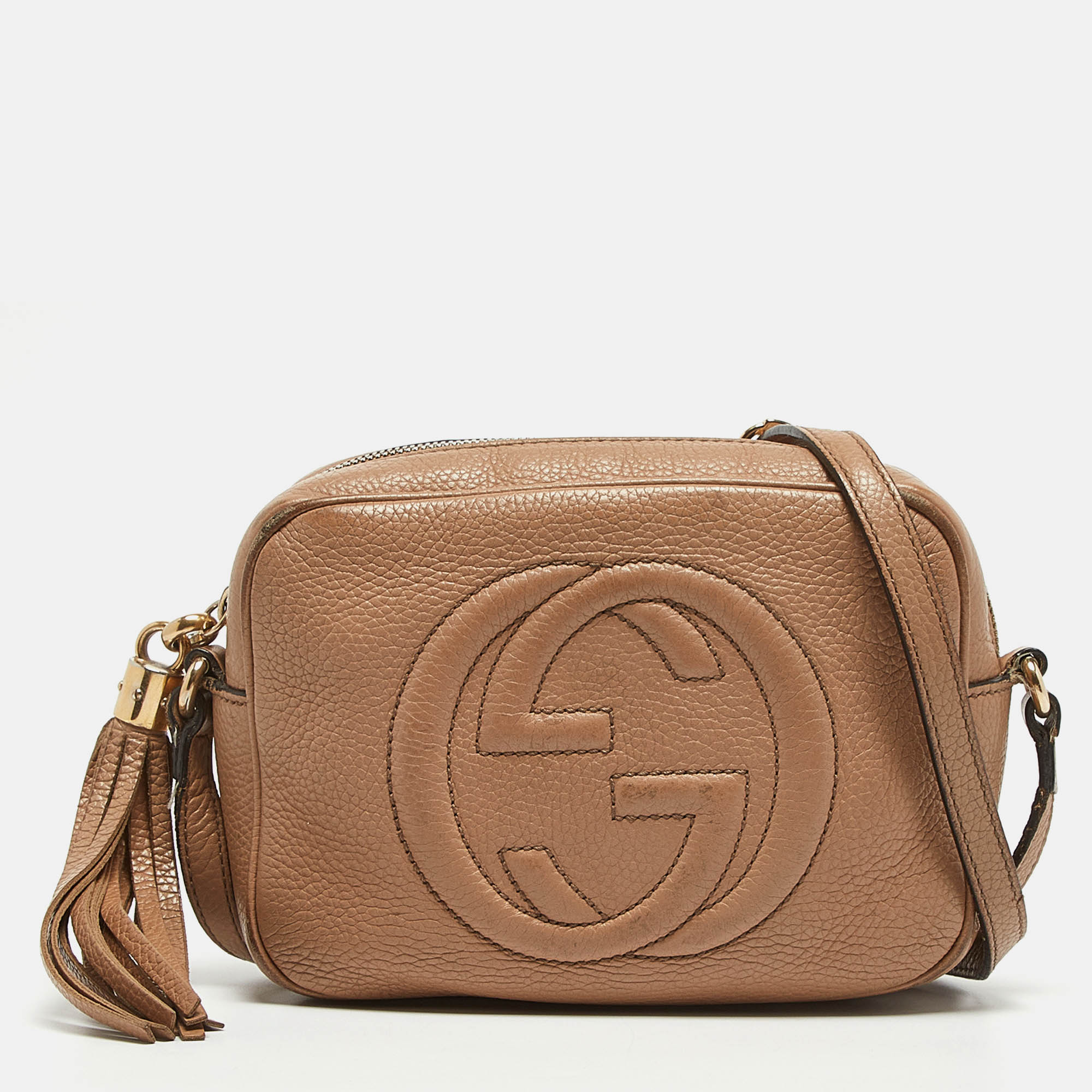 

Gucci Beige Leather  Soho Disco Crossbody Bag