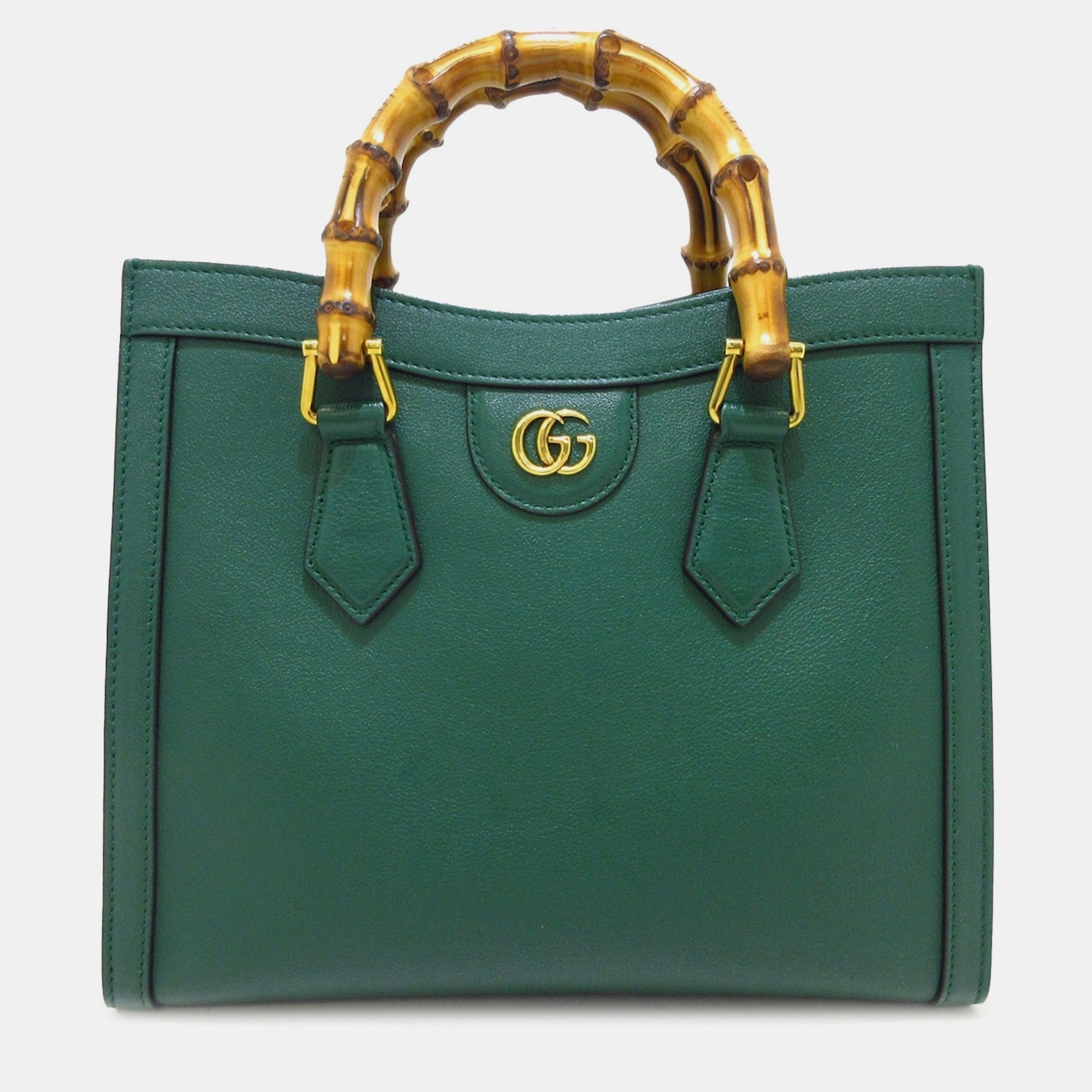 

Gucci Small Bamboo Diana Handbag, Green