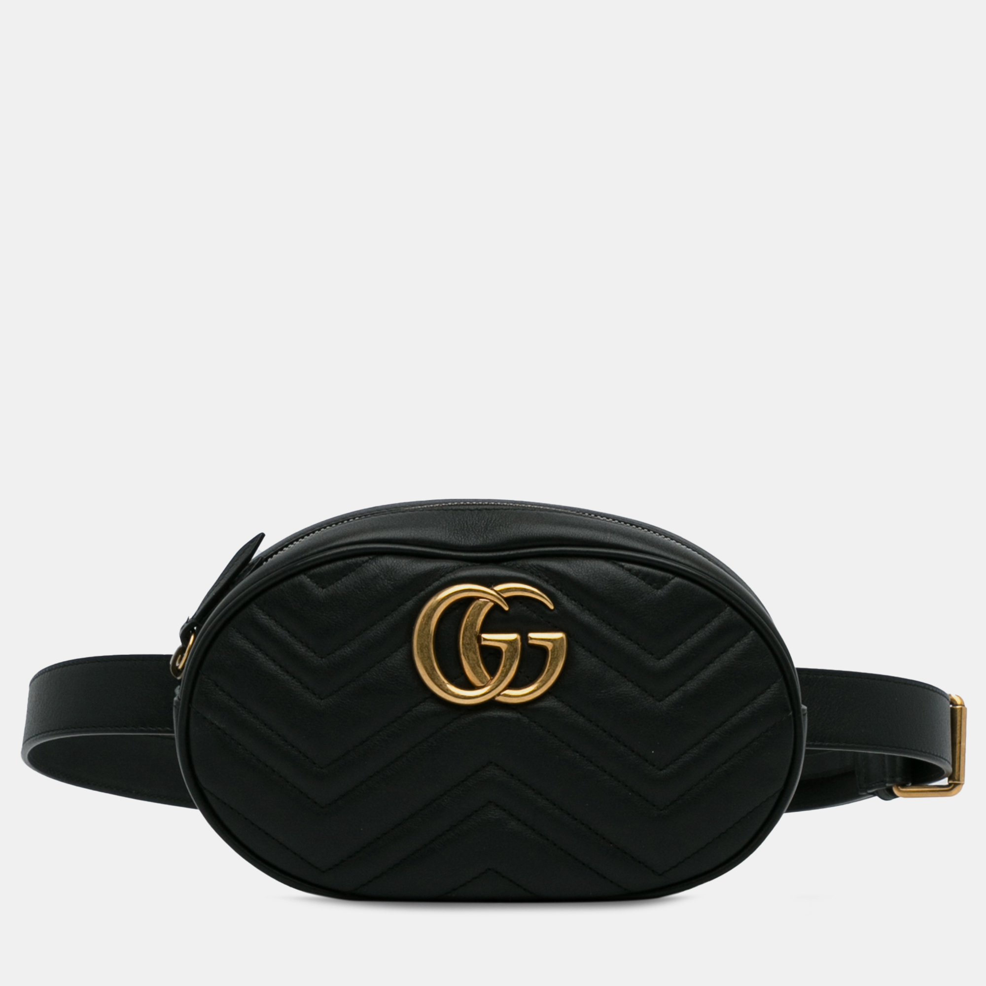 

Gucci GG Marmont Matelasse Belt Bag, Black
