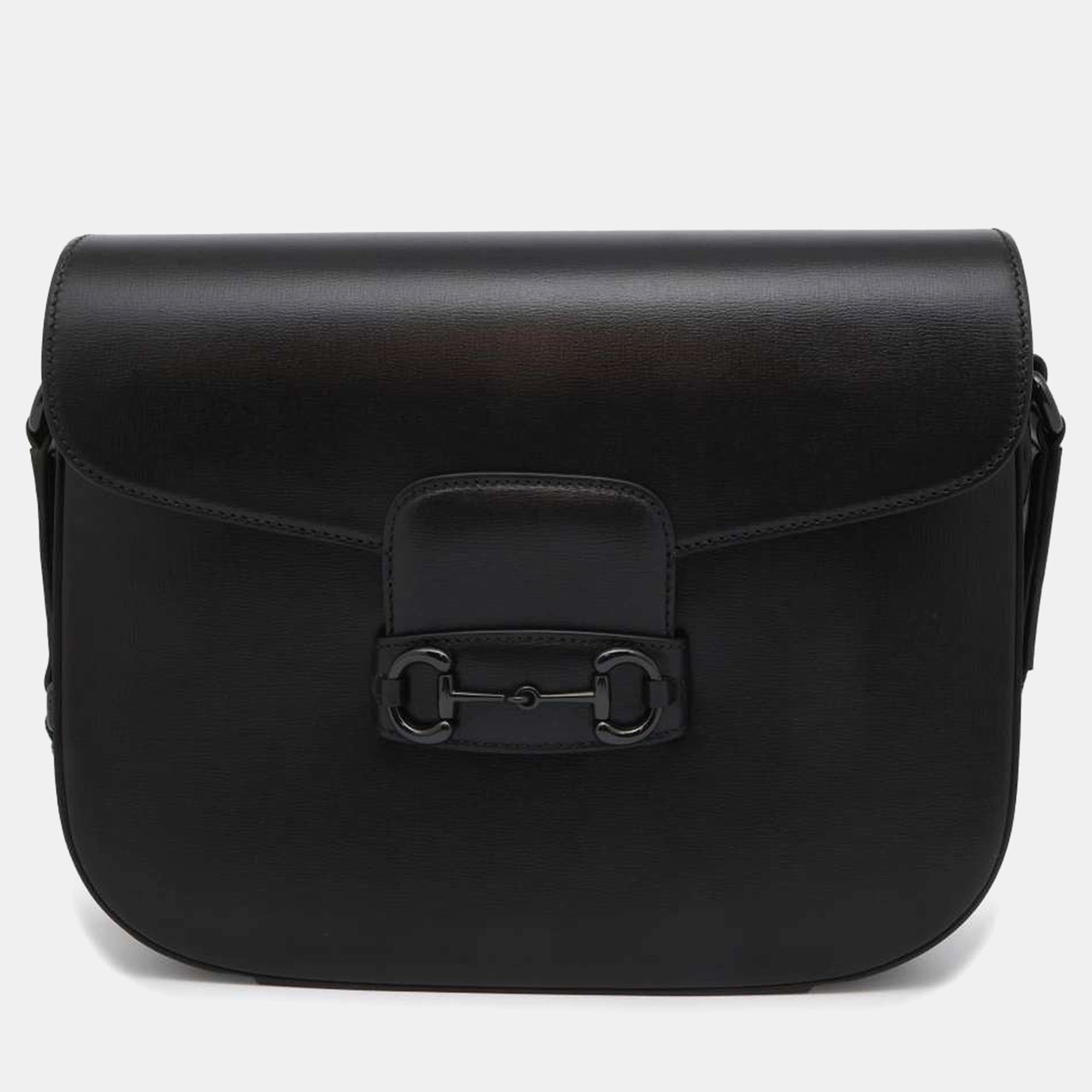 

Gucci Black Leather Horsebit 1955 Shoulder Bag