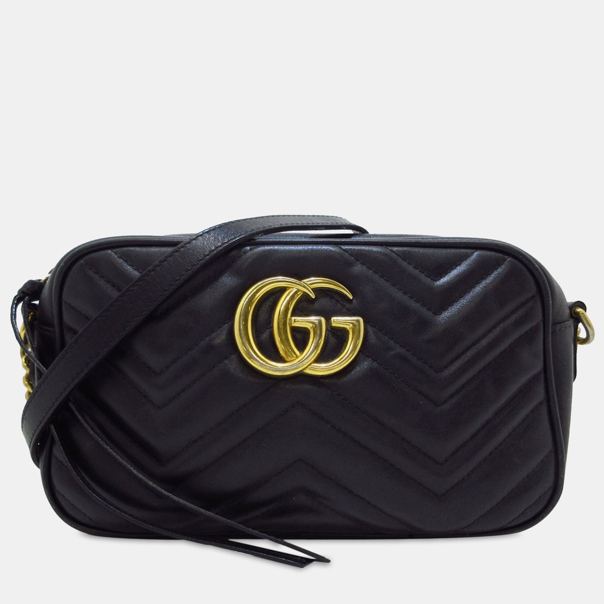 

Gucci Small GG Marmont Matelasse Crossbody Bag, Black