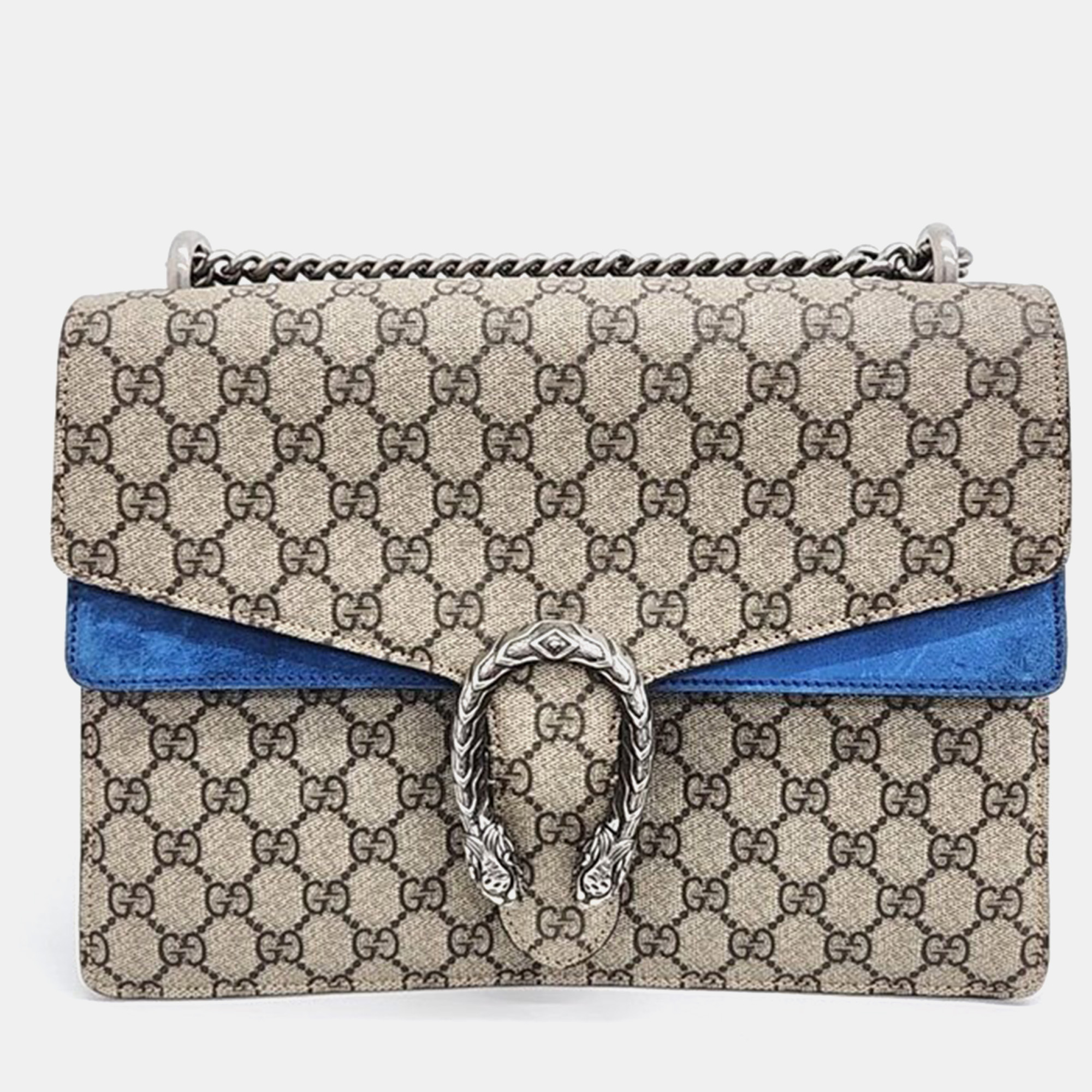 

Gucci Dionysus Supreme Chain Shoulder Bag, Beige