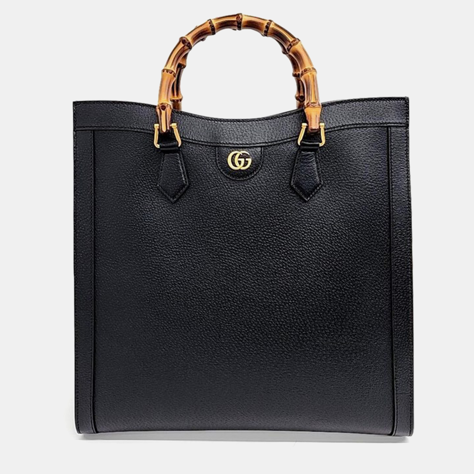 Pre-owned Gucci Diana Large Tote Bag In Black