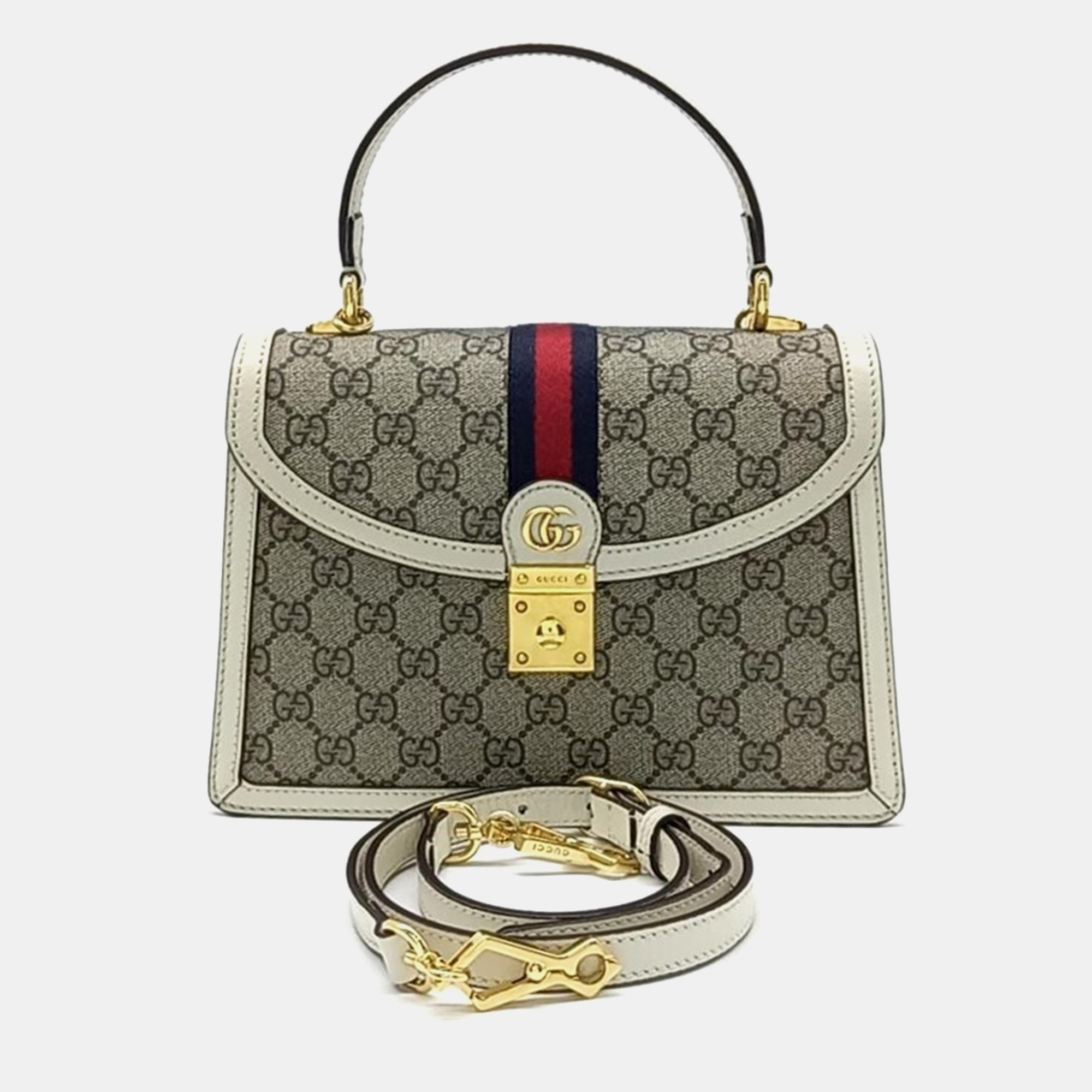 

Gucci Ophidia Top Handle Bag, Beige