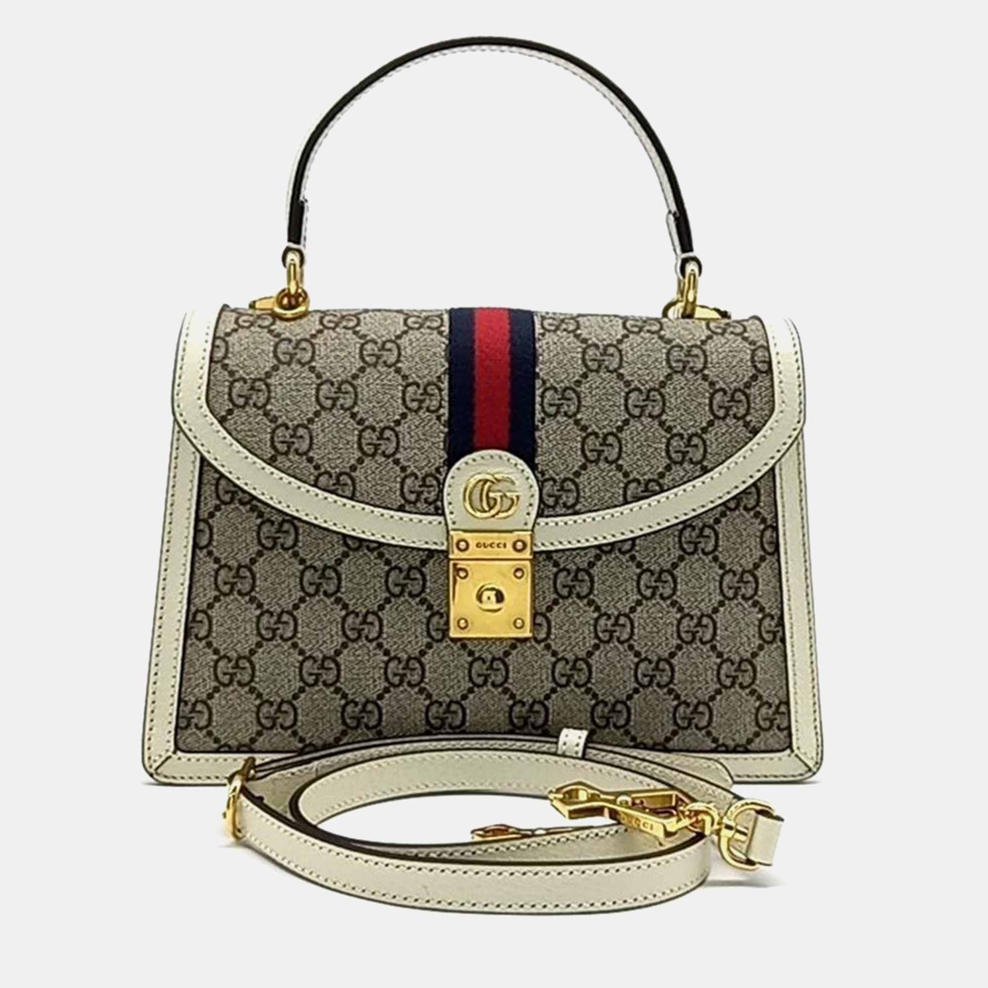 

Gucci Ophidia Top Handle Bag, Beige