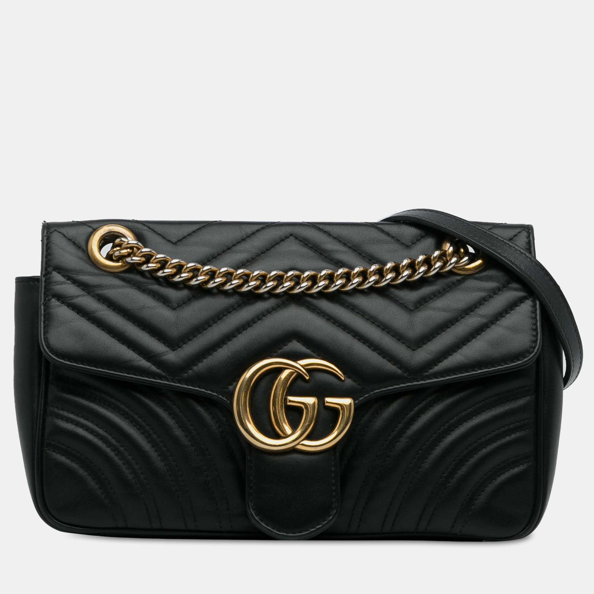 

Gucci Medium GG Marmont Matelasse Shoulder Bag, Black
