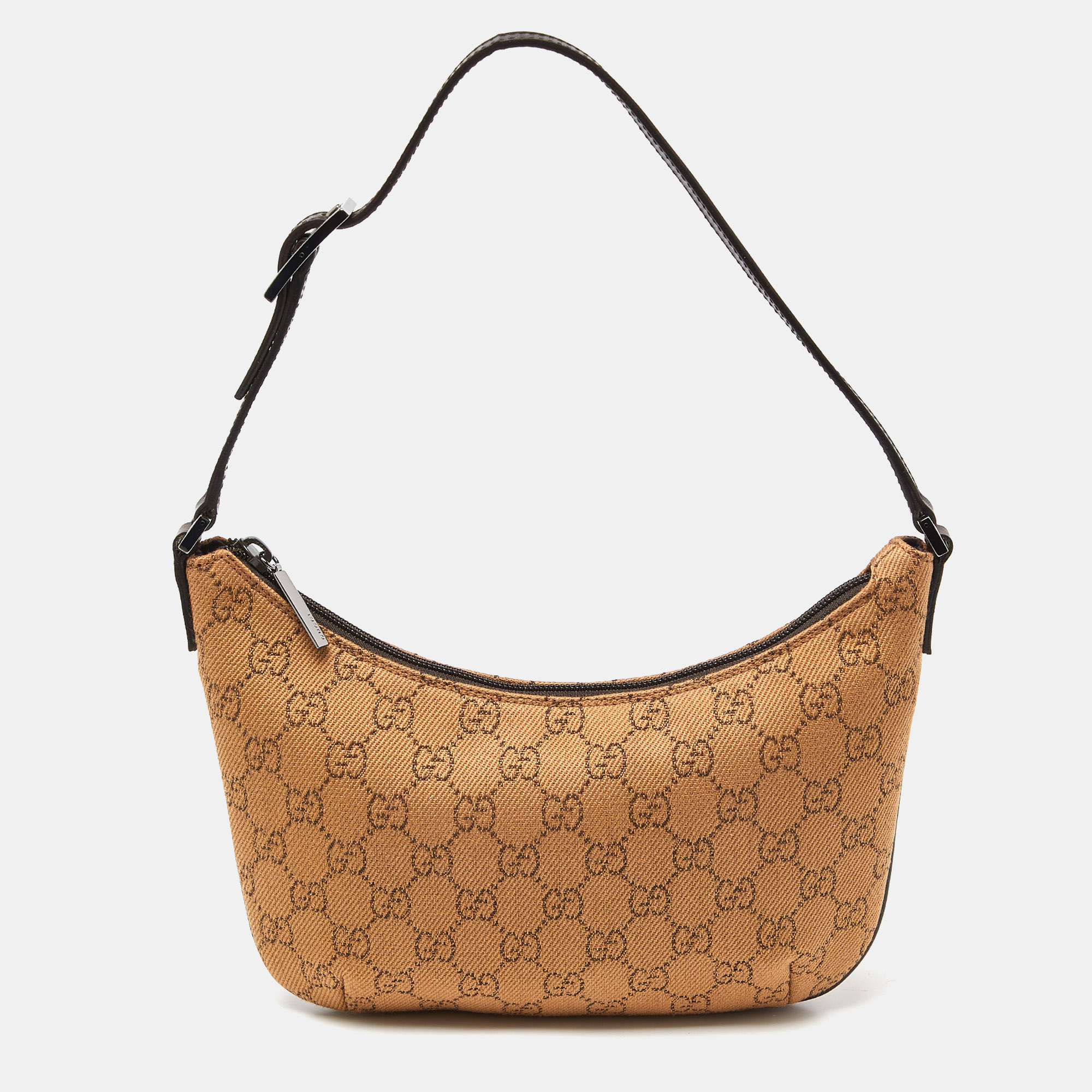 

Gucci Beige/Brown GG Canvas and Leather Hobo