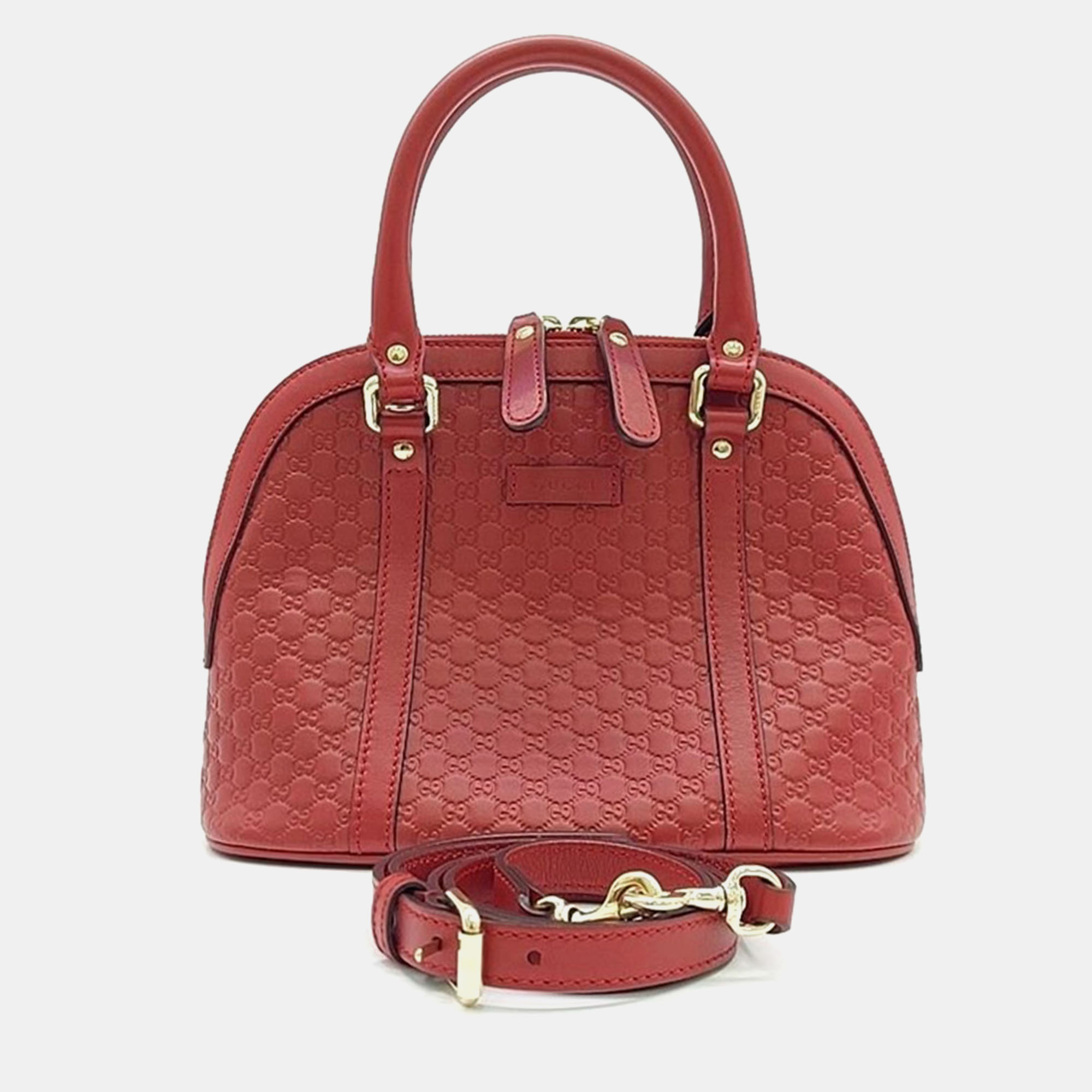 

Gucci Micro Guccissima Line Mini Dome Bag, Red