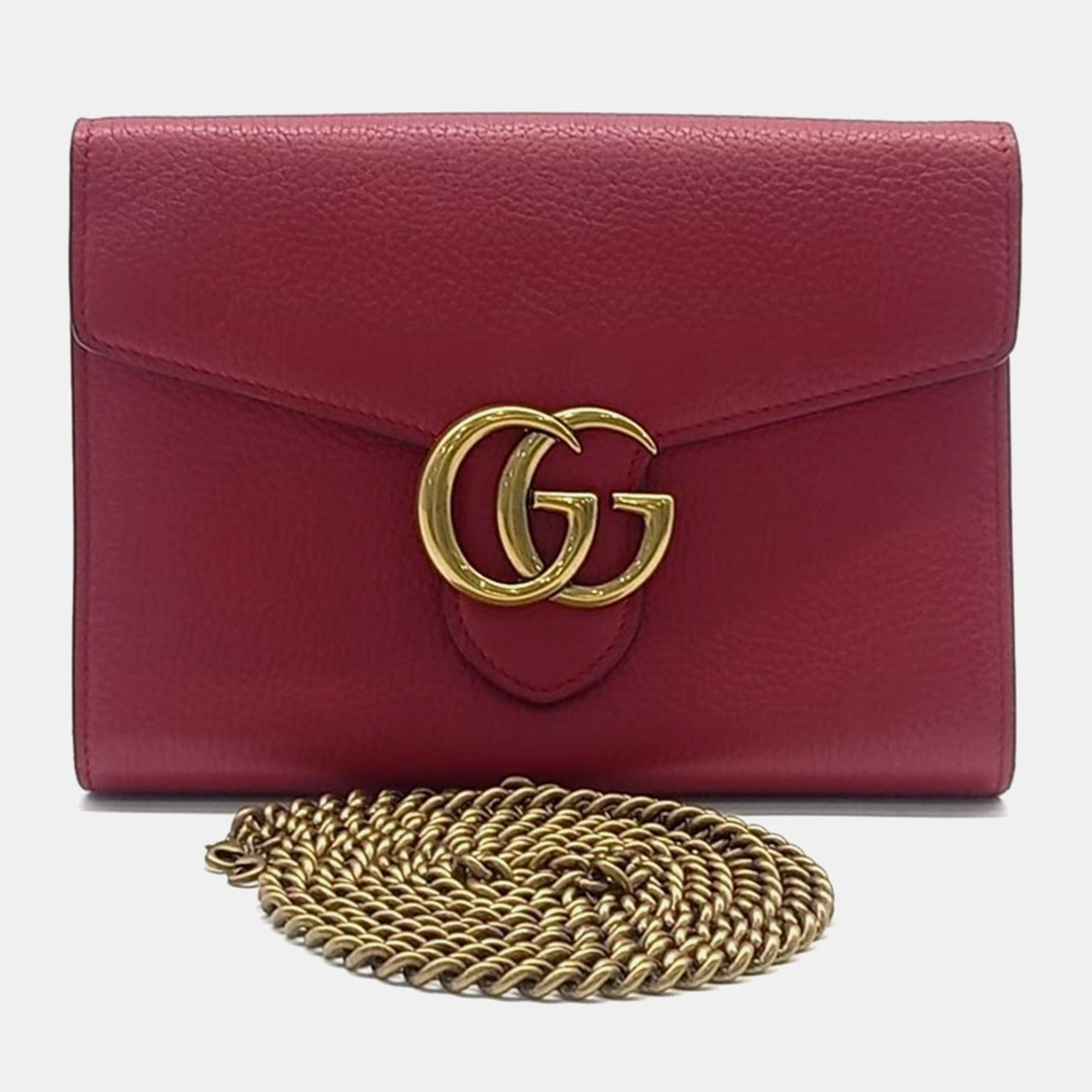 

Gucci Marmont Chain Crossbody Bag, Red