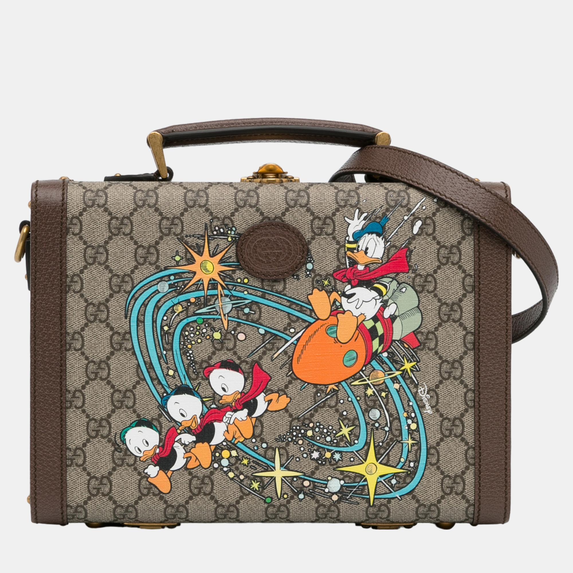 

Gucci x Disney Beige/Brown GG Supreme Donald Duck Savoy Vanity Case