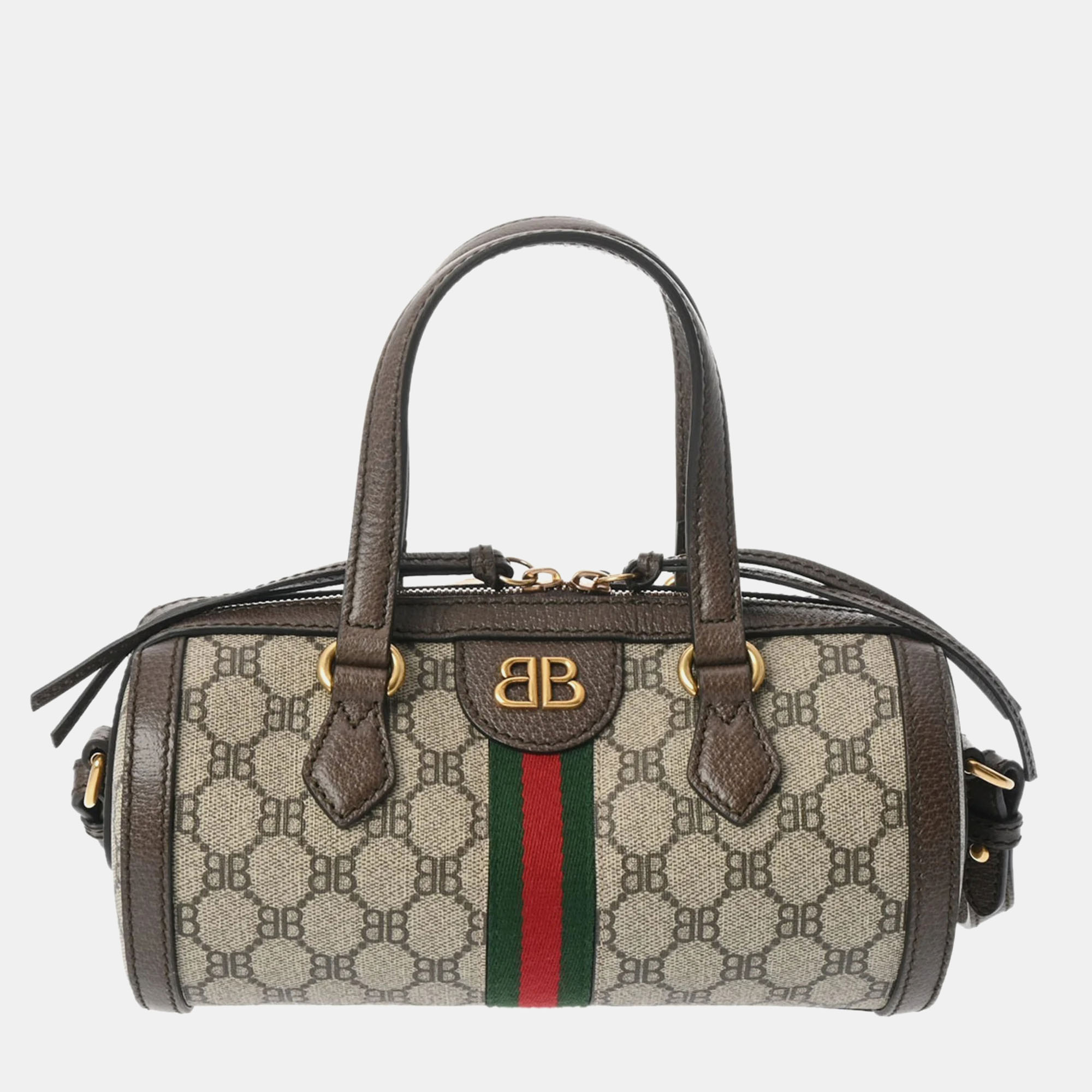 

Gucci x Balenciaga Beige Canvas GG Supreme Small Crossbody Bag