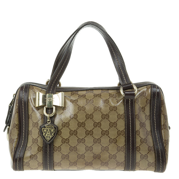 Pre Owned Gucci Guccissima Duchessa Medium Boston
