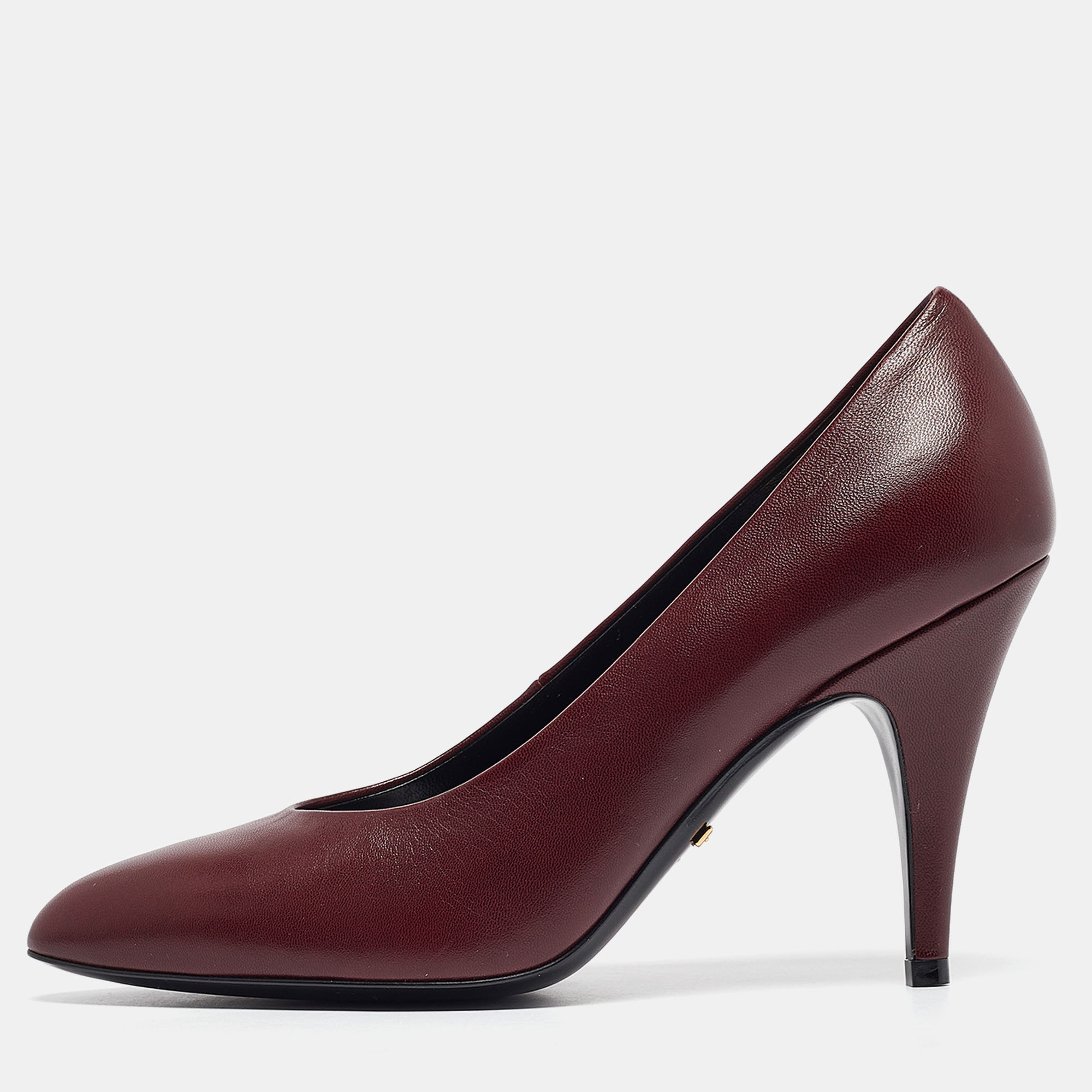 

Gucci Burgundy Leather Pointed Toe Pumps Size