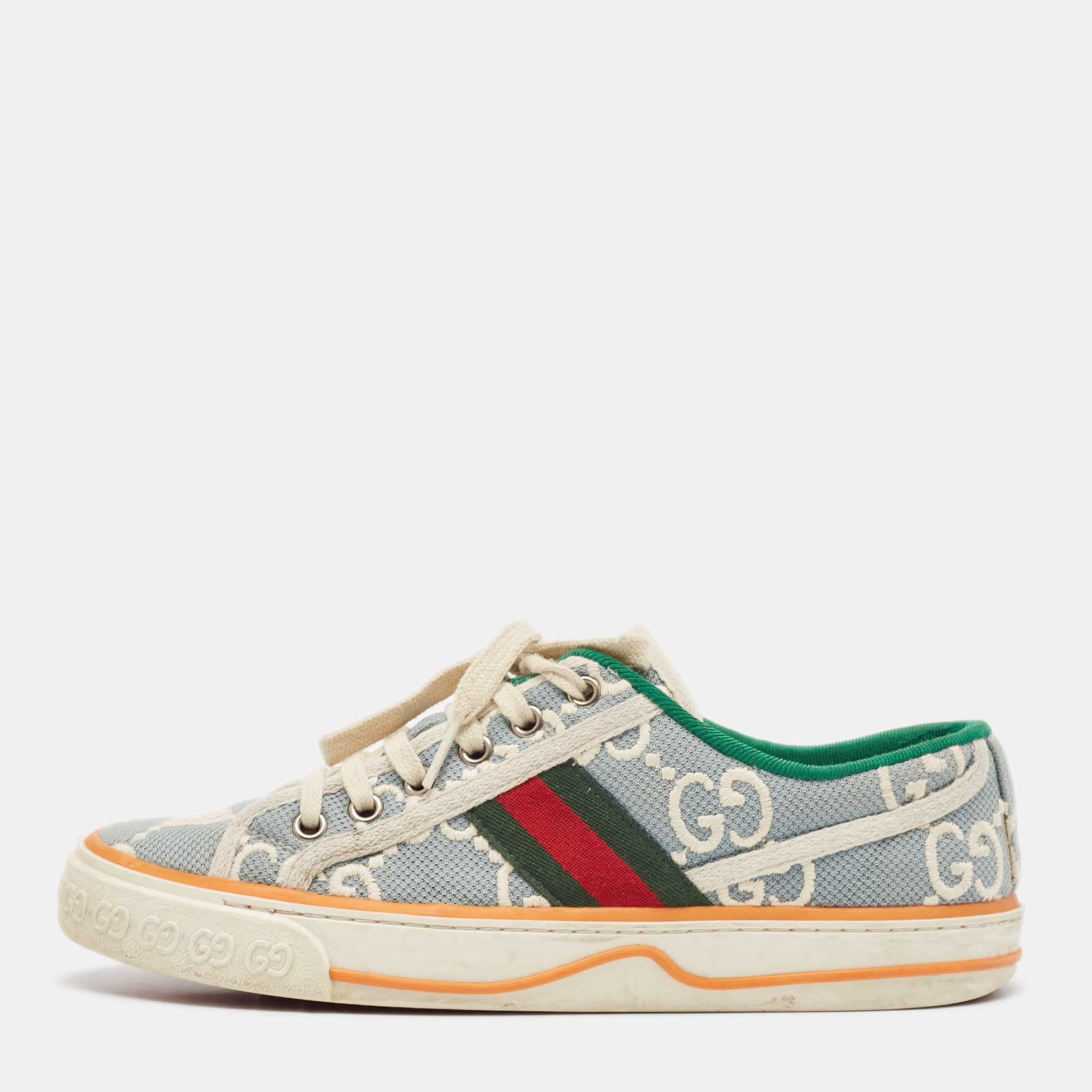 

Gucci Blue/White GG Canvas Tennis 1977 Sneakers Size